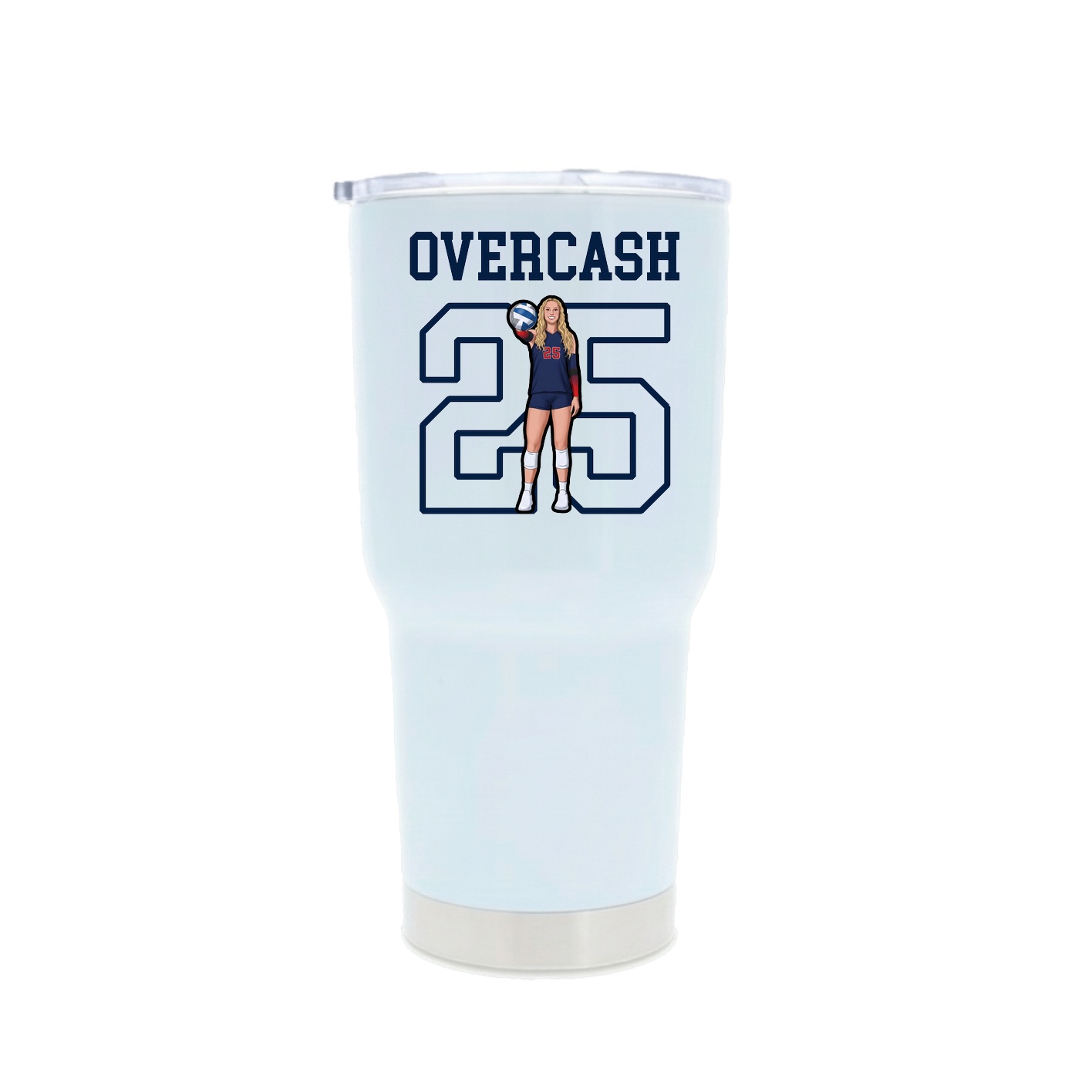 30oz Stainless Steel Tumbler — Shirsey in White