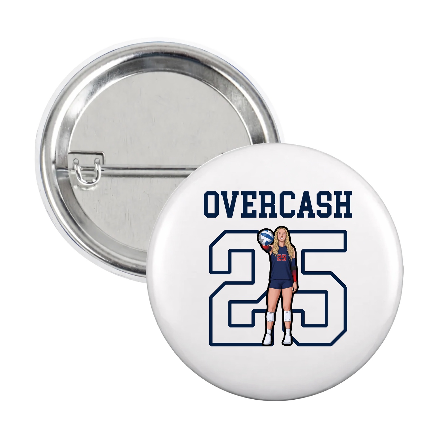 Game Day Button — Shirsey in White
