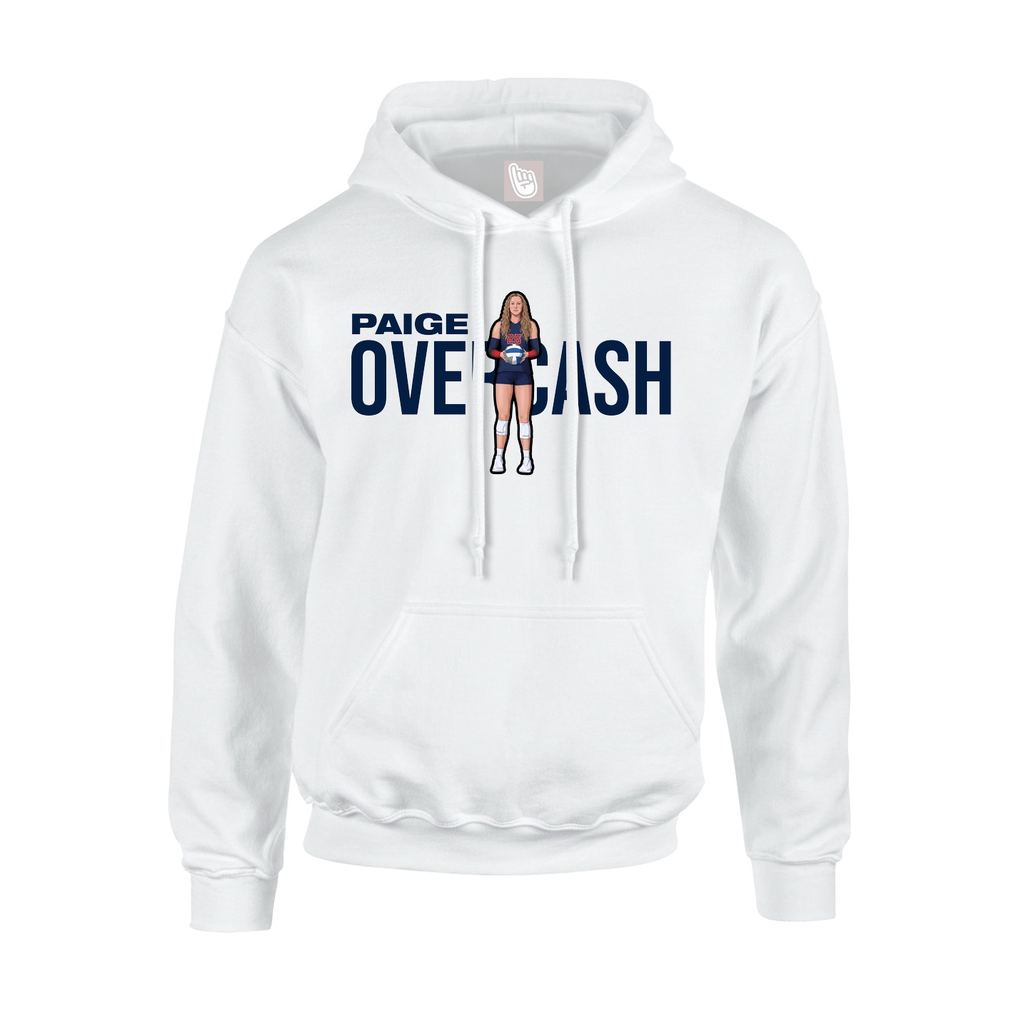 Youth Hoodie — Player Name in White