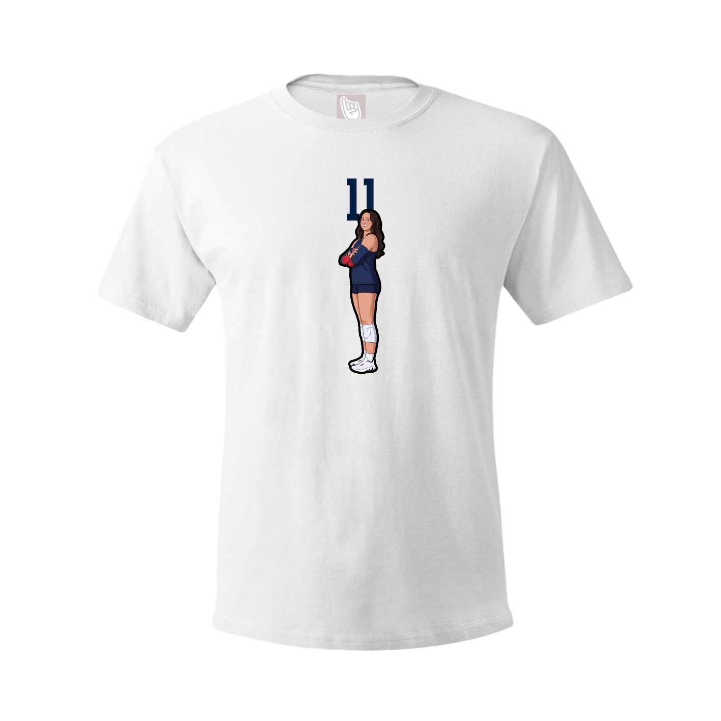 Tee — Number Top in White