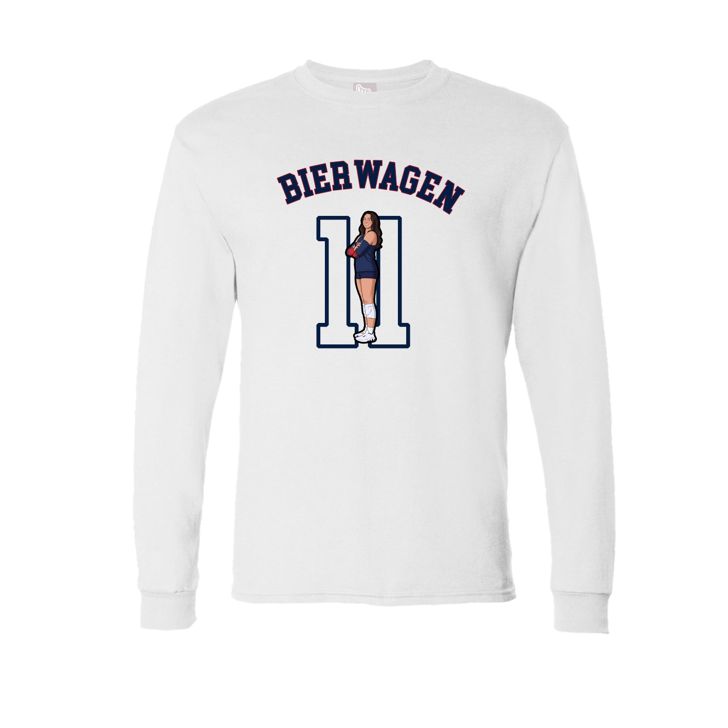 Long Sleeve Tee — Shirsey Arch in White