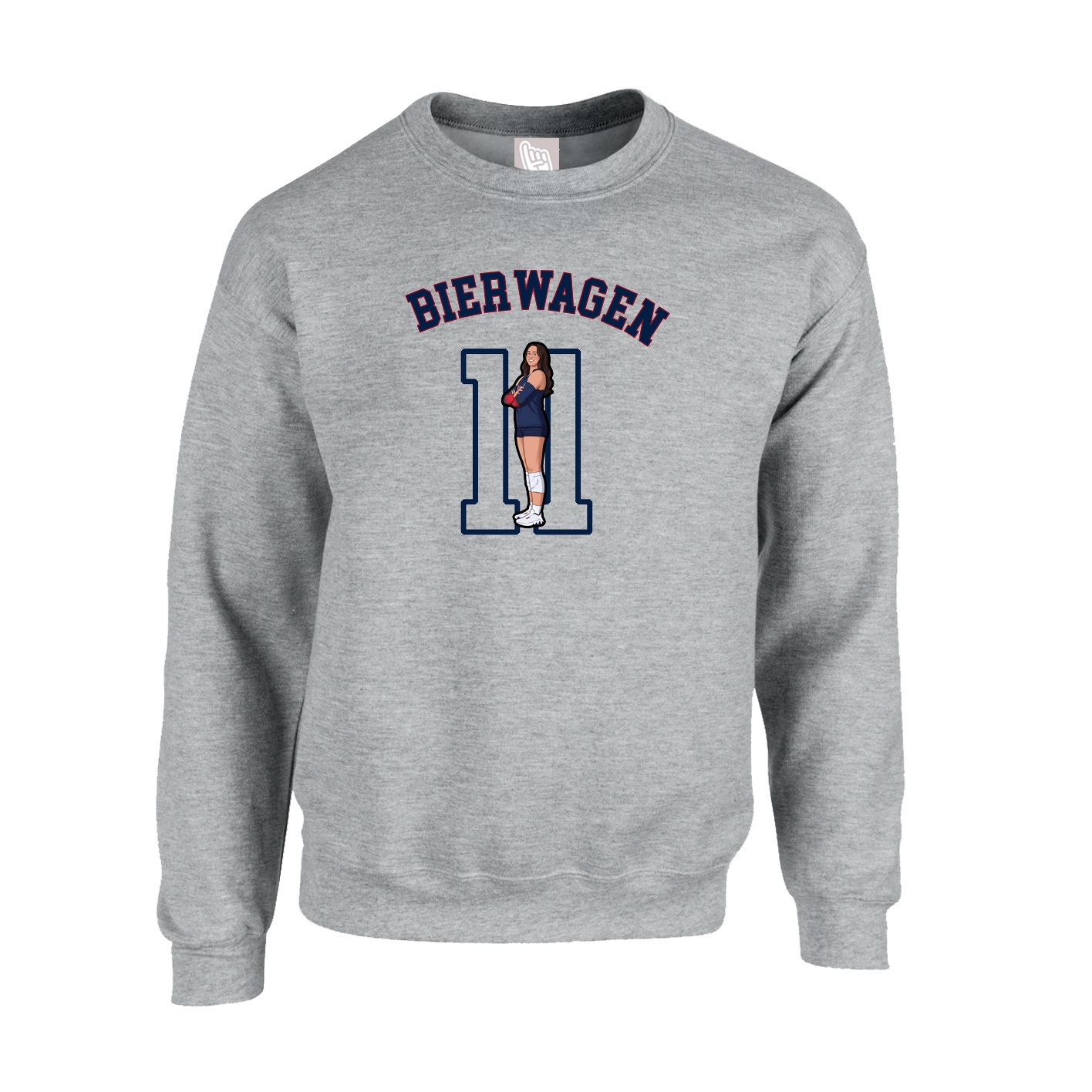Fleece Crew — Shirsey Arch in Grey