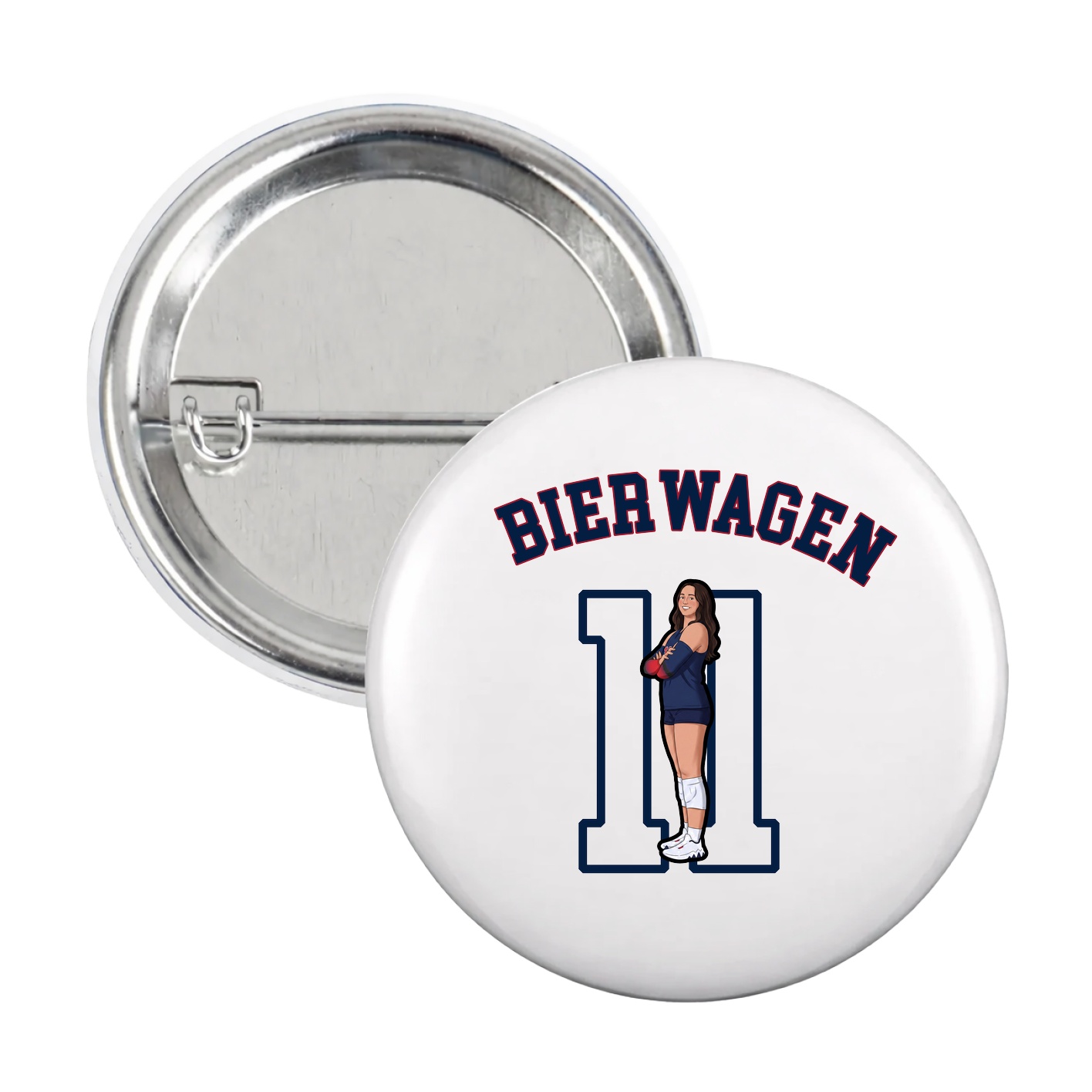 Game Day Button — Shirsey Arch in White
