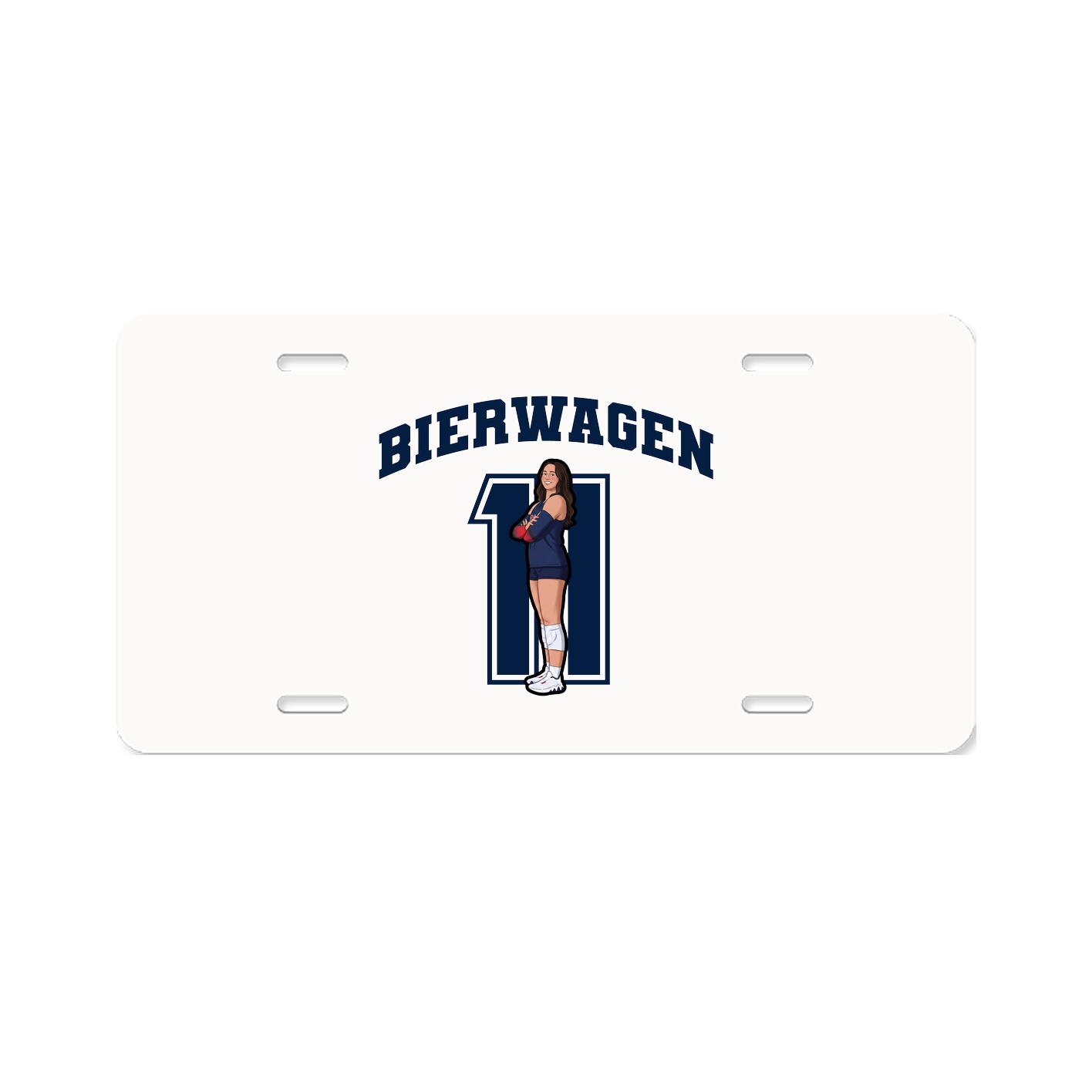 License Plate — Number in Classic