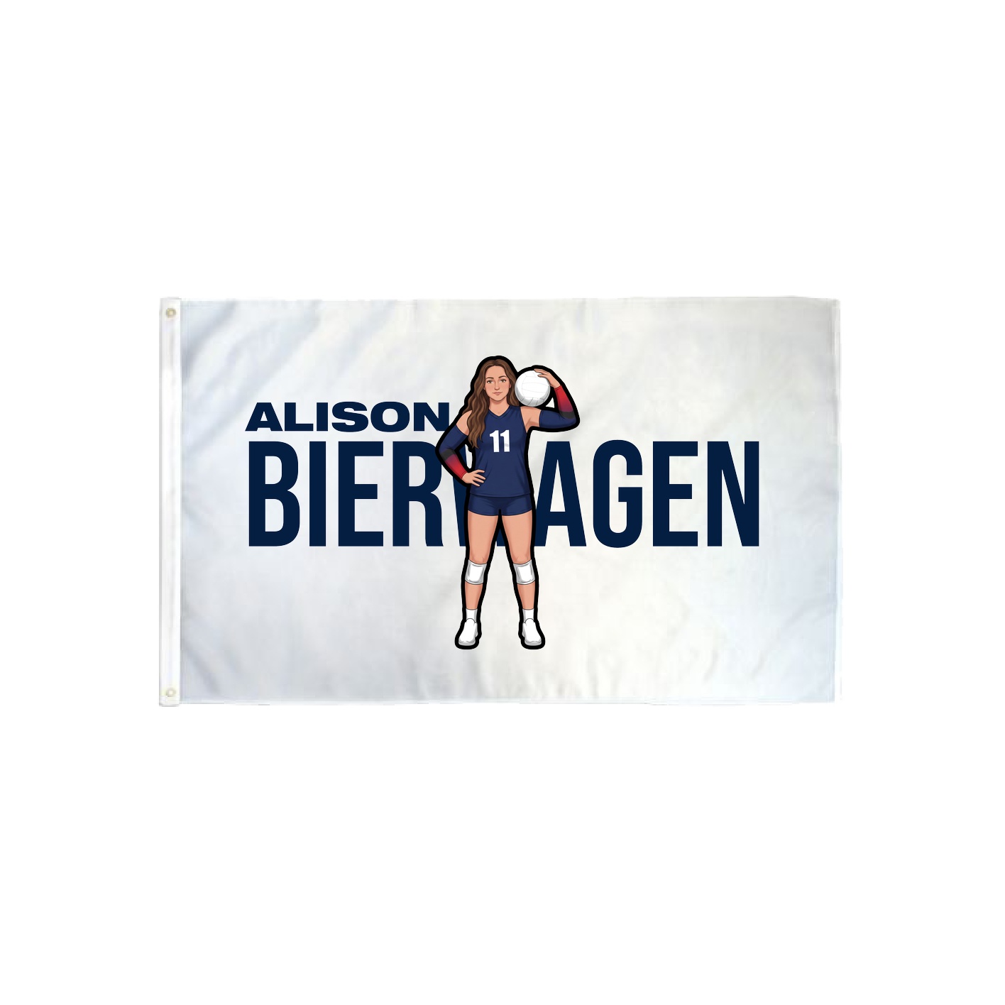 3x5 Flag — Player Name in Classic