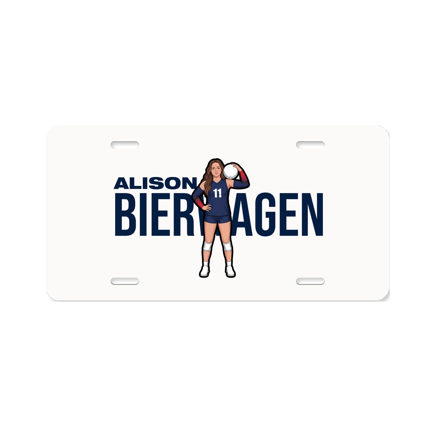 License Plate — Player Name in Classic