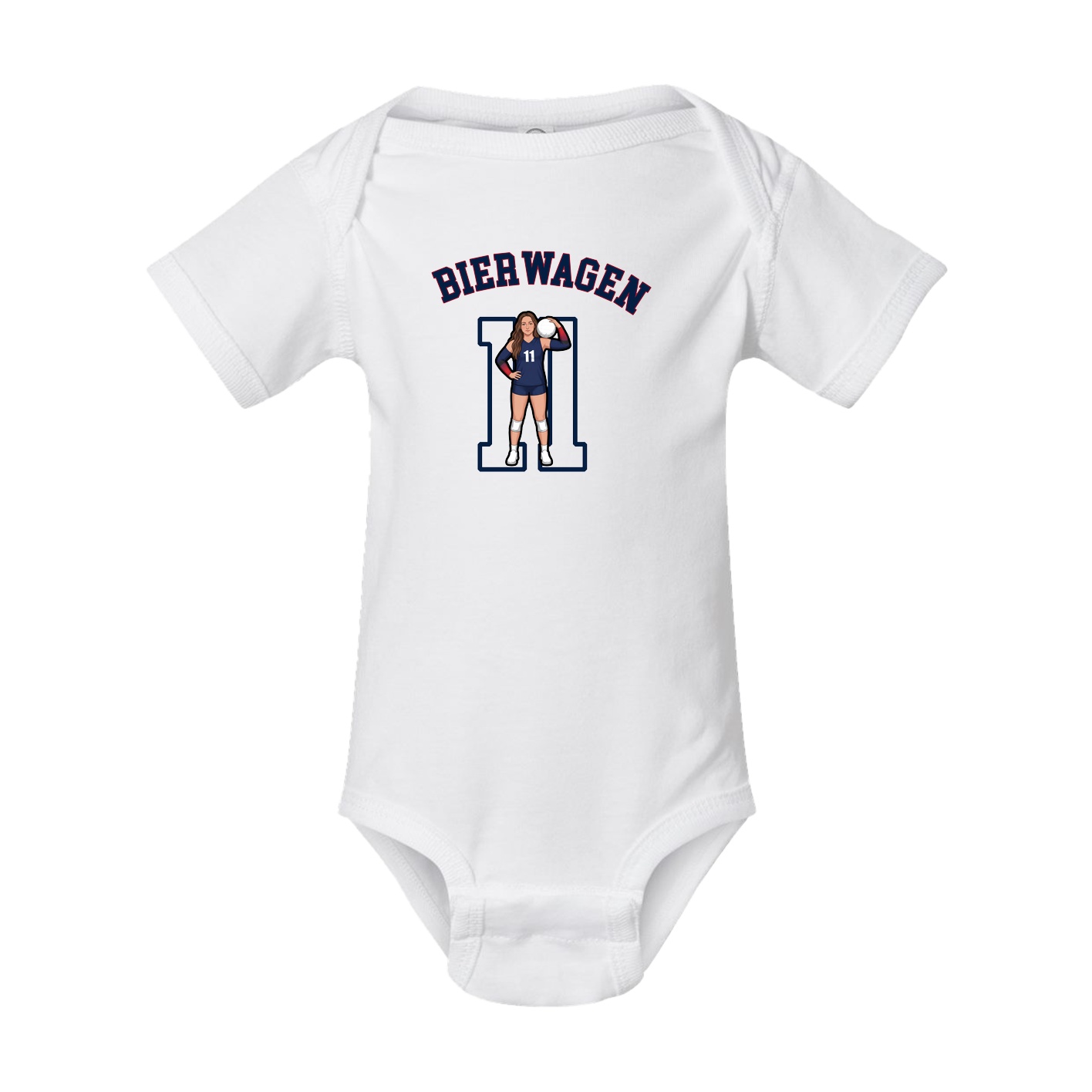 Baby Onesie — Shirsey Arch in White