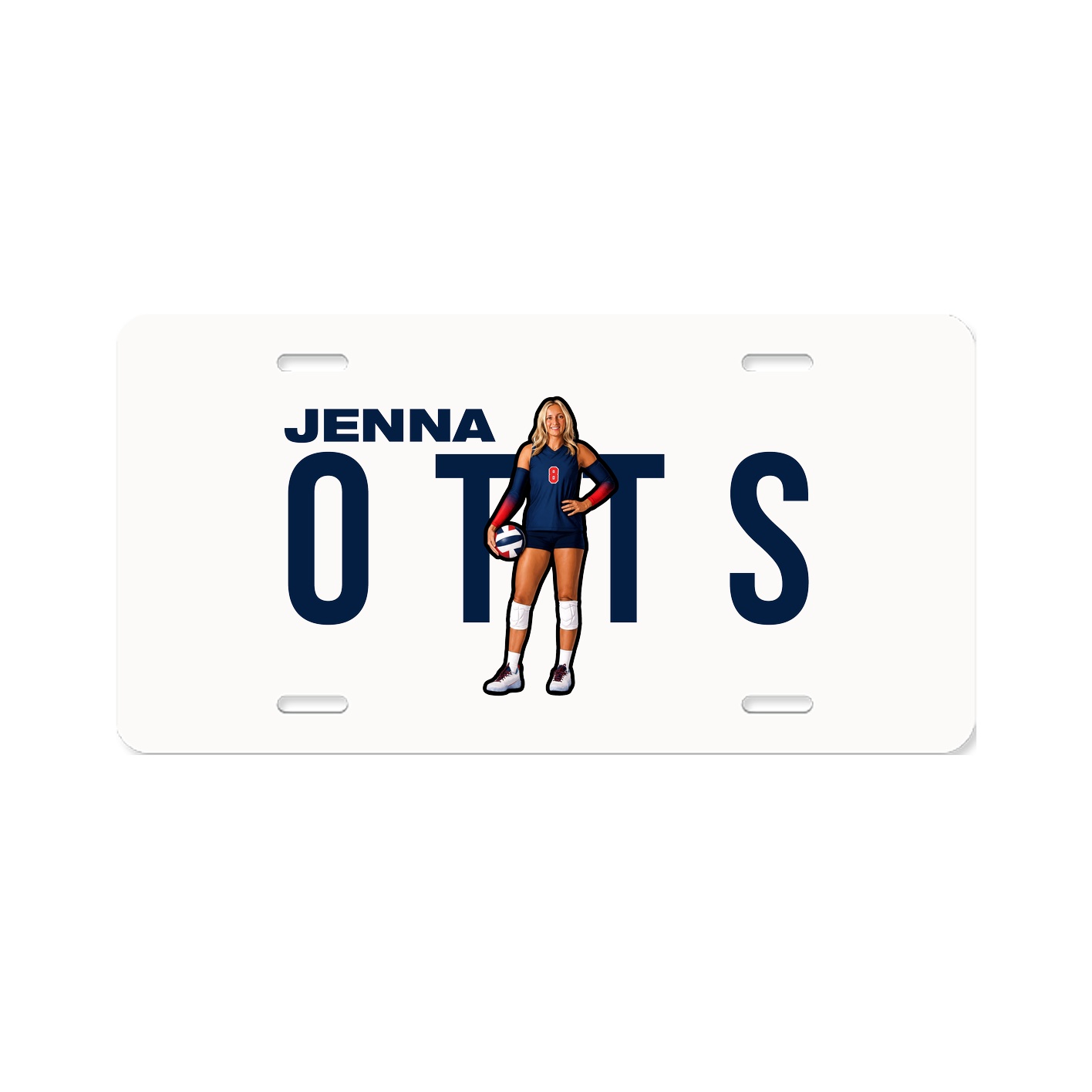 License Plate — Player Name in Classic