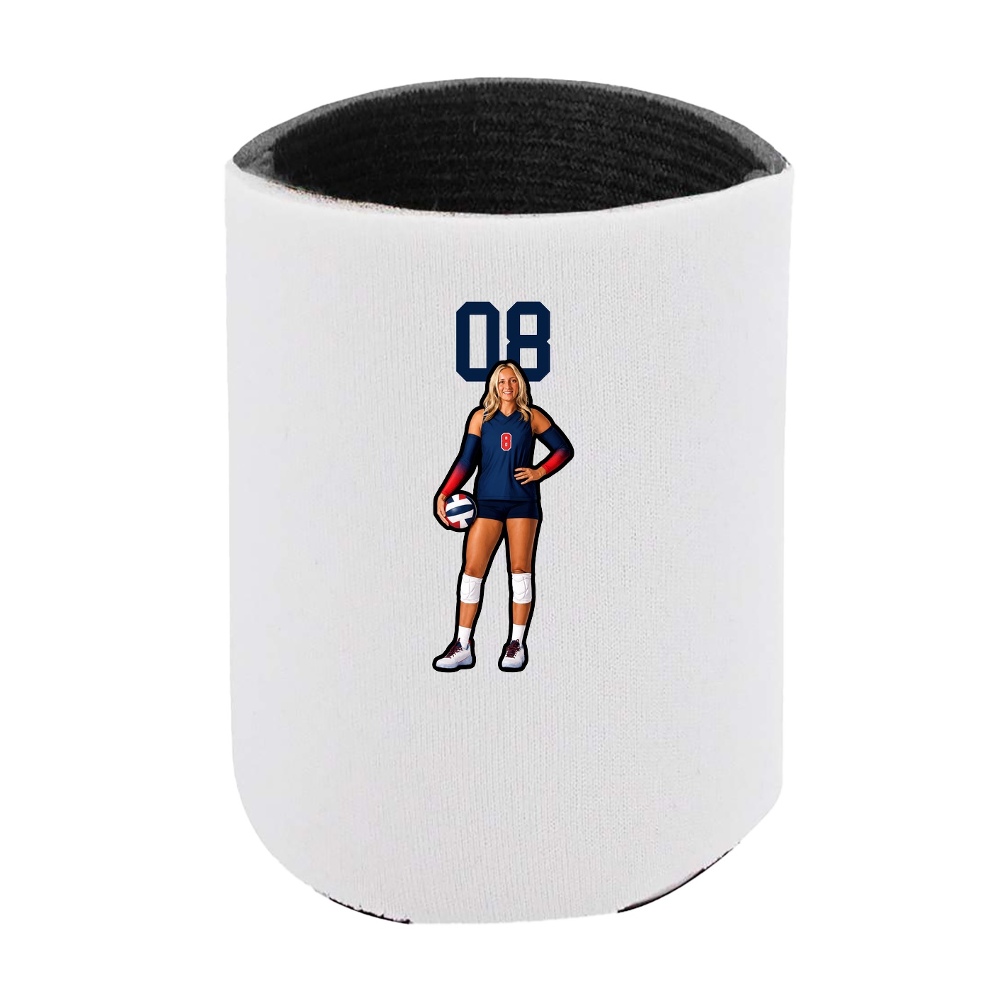 Can Holder — Number Top in White