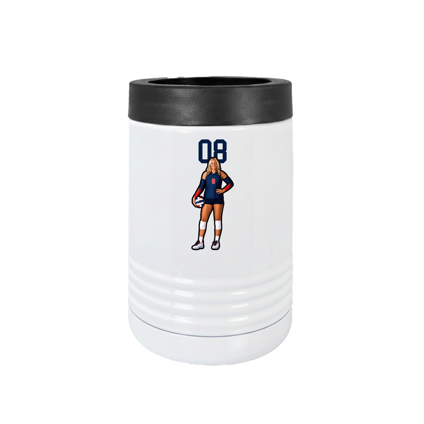 Beverage Holder — Number Top in White