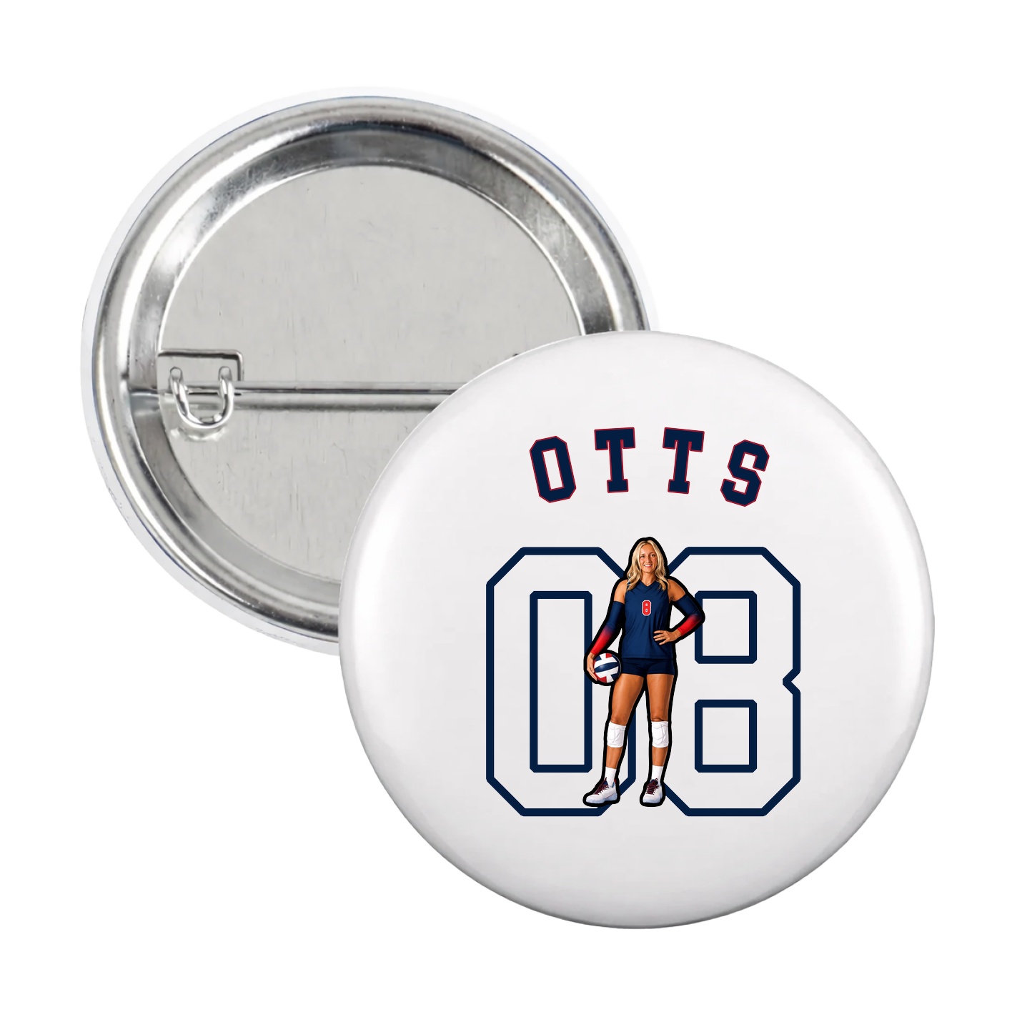 Game Day Button — Shirsey Arch in White
