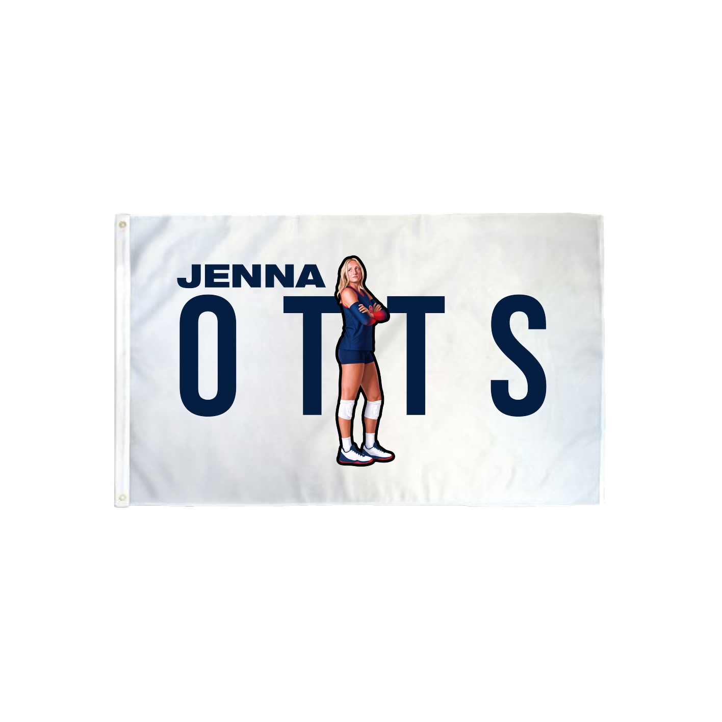 3x5 Flag — Player Name in Classic