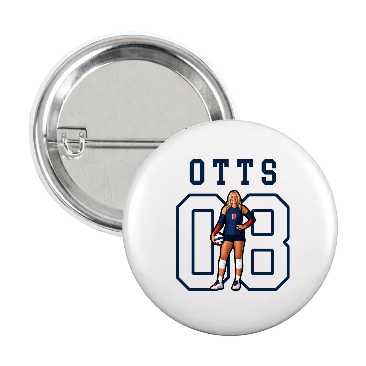 Game Day Button — Shirsey in White
