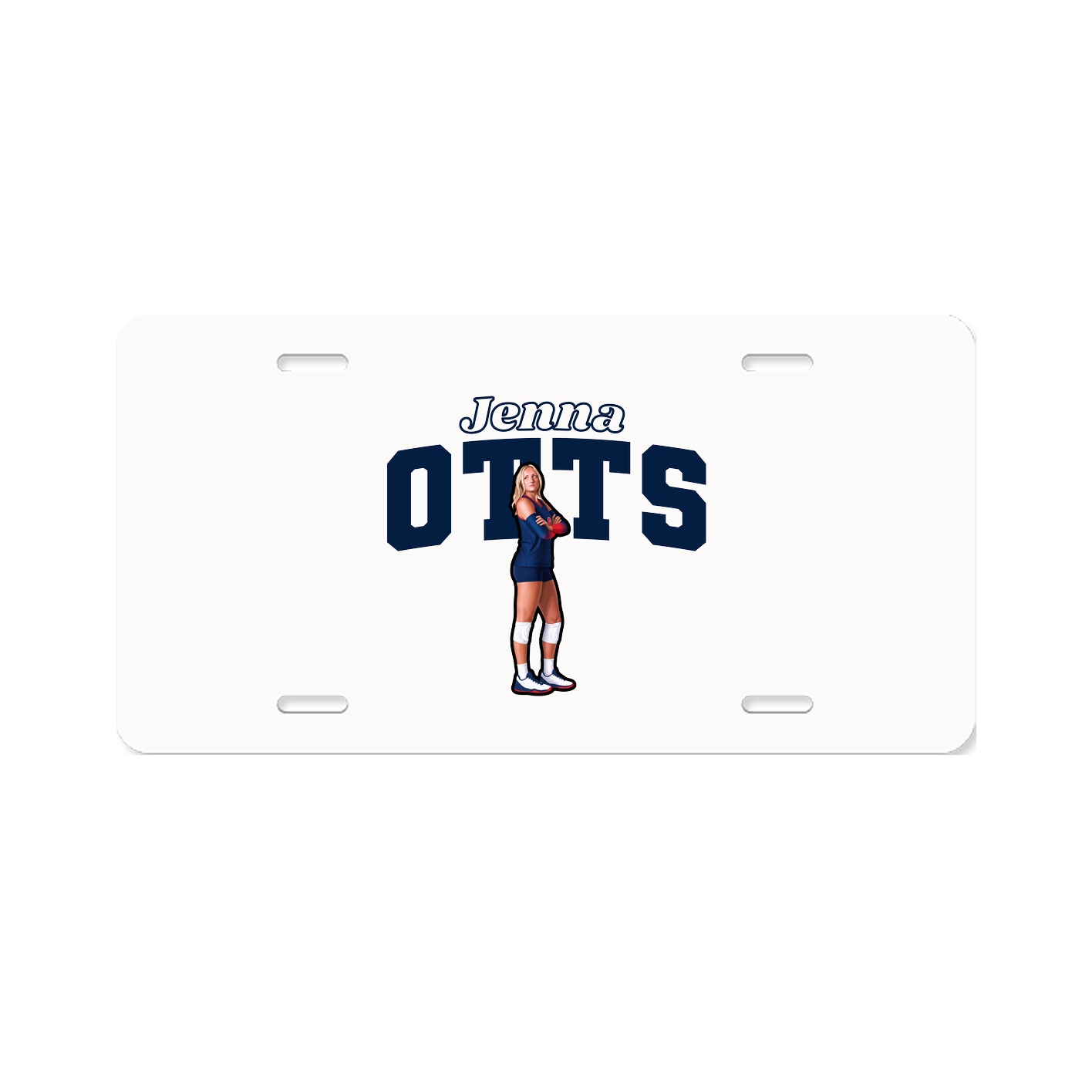 License Plate — Name Arch in Classic