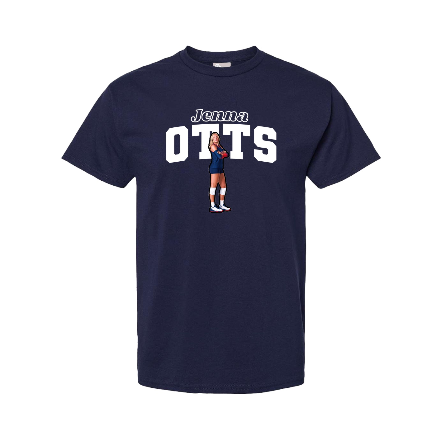 Youth Tee — Name Arch in Navy