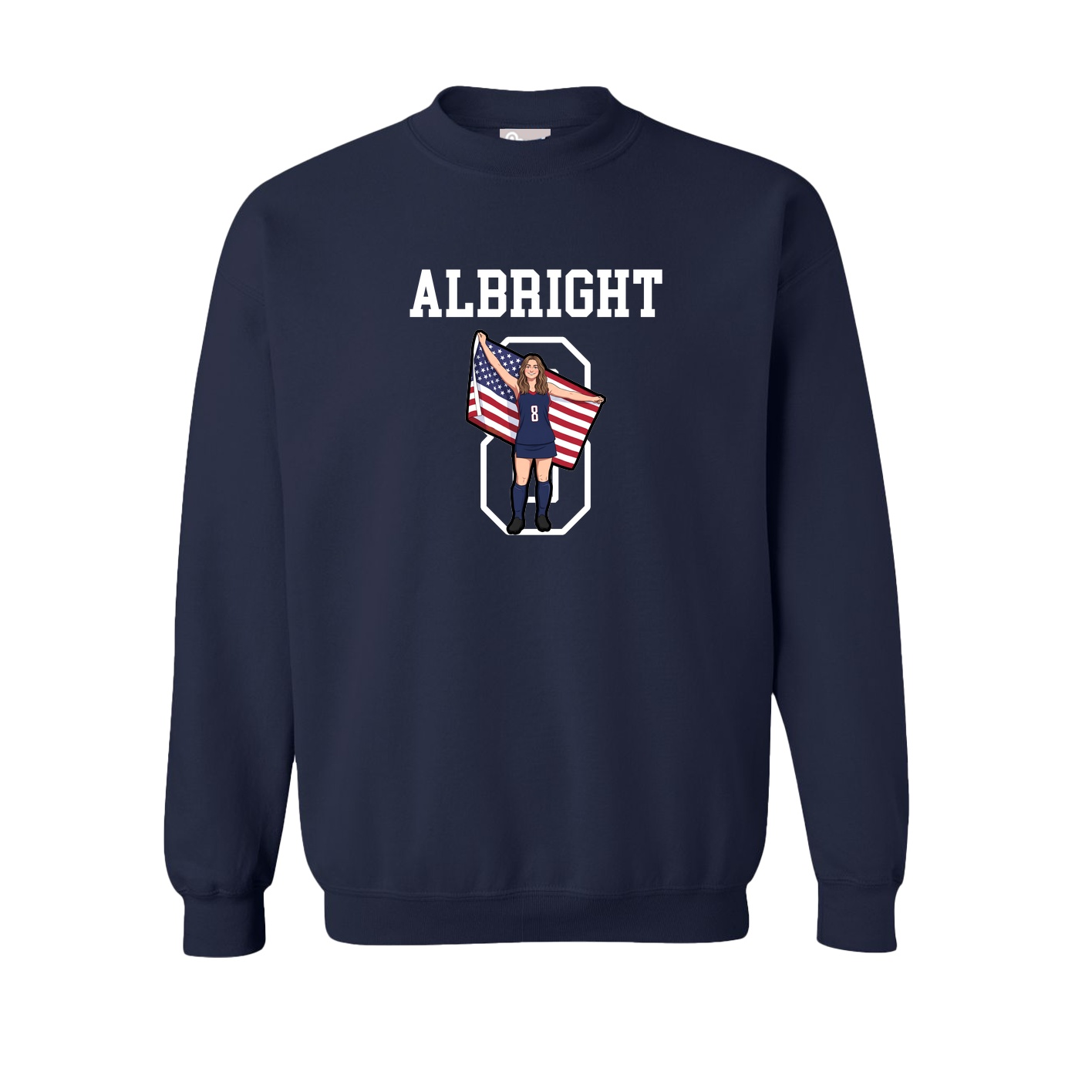 Fleece Crew — Shirsey in Navy