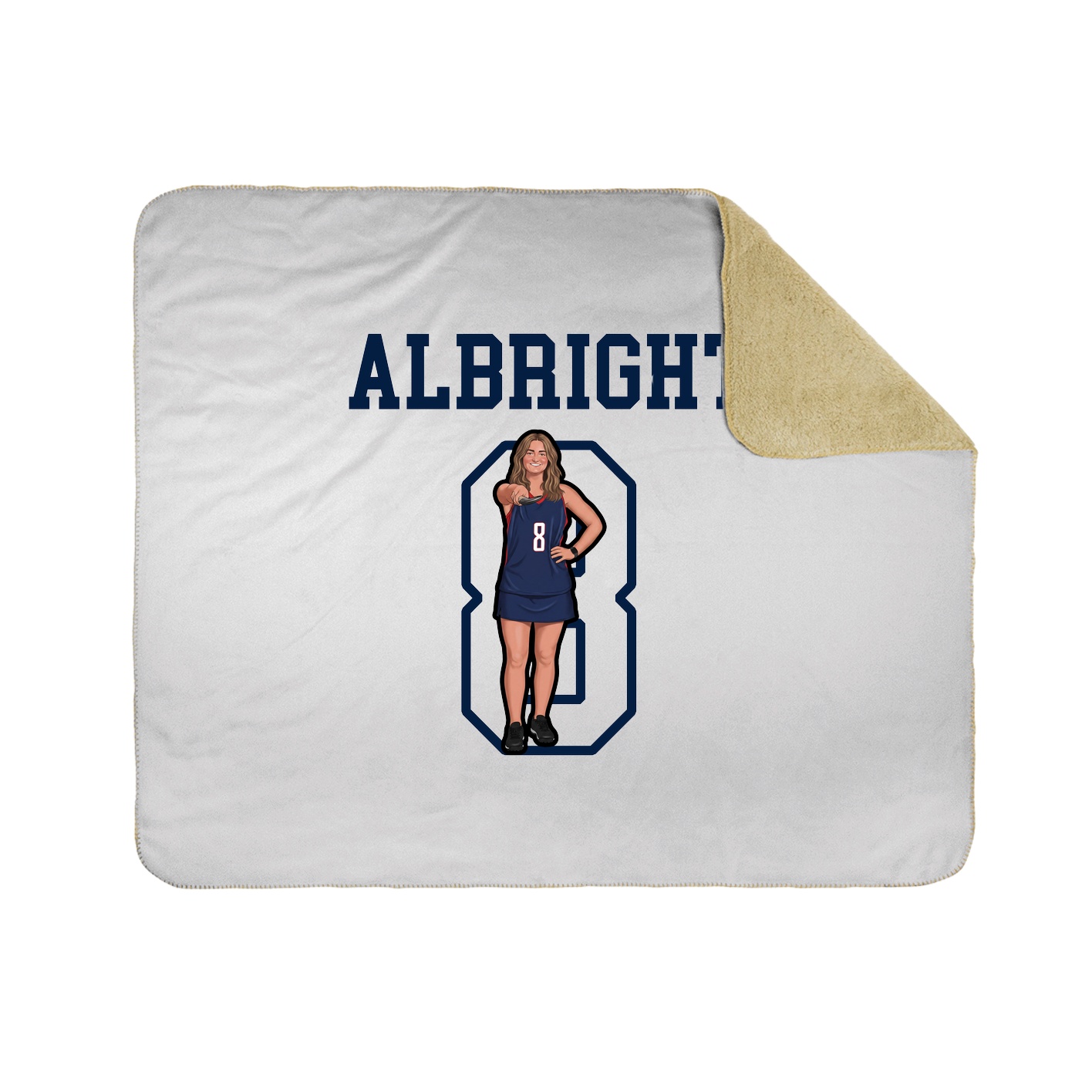 Throw Blanket — Shirsey in White