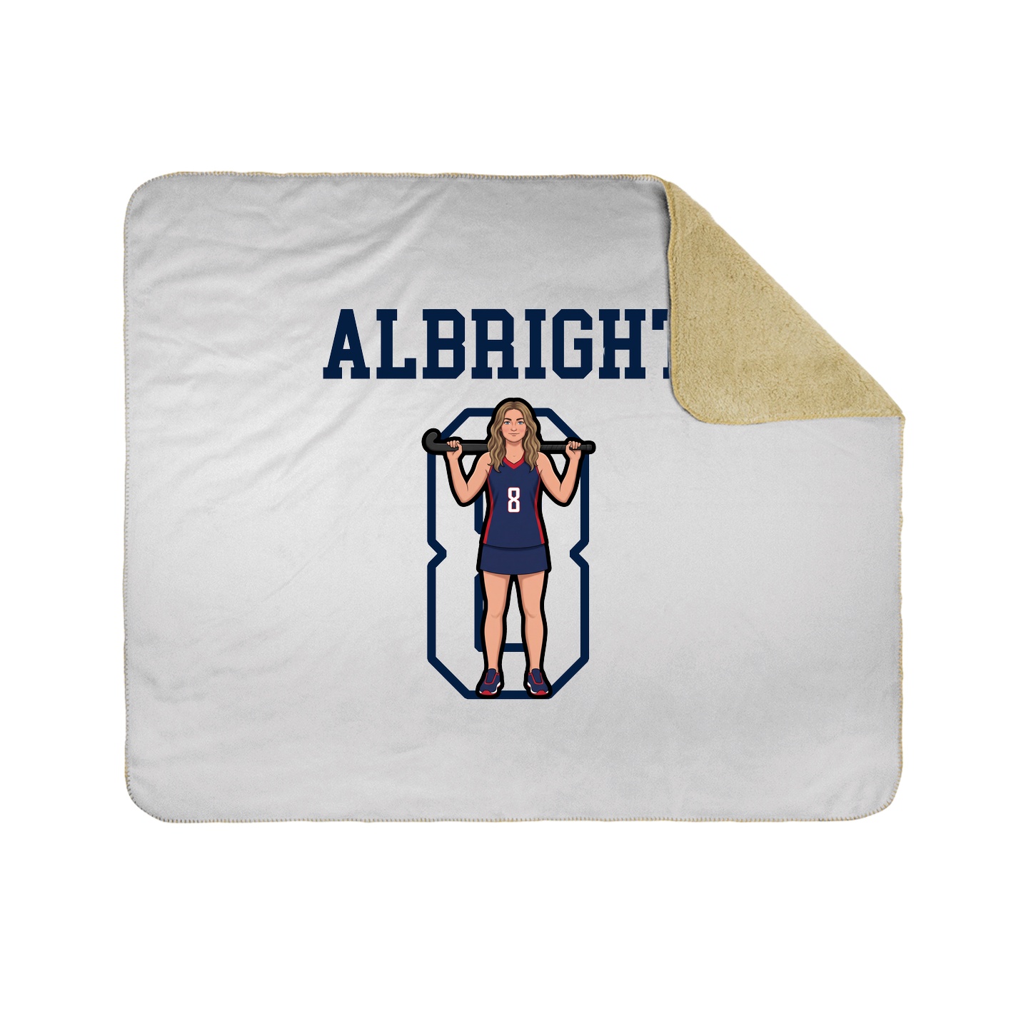 Throw Blanket — Shirsey in White