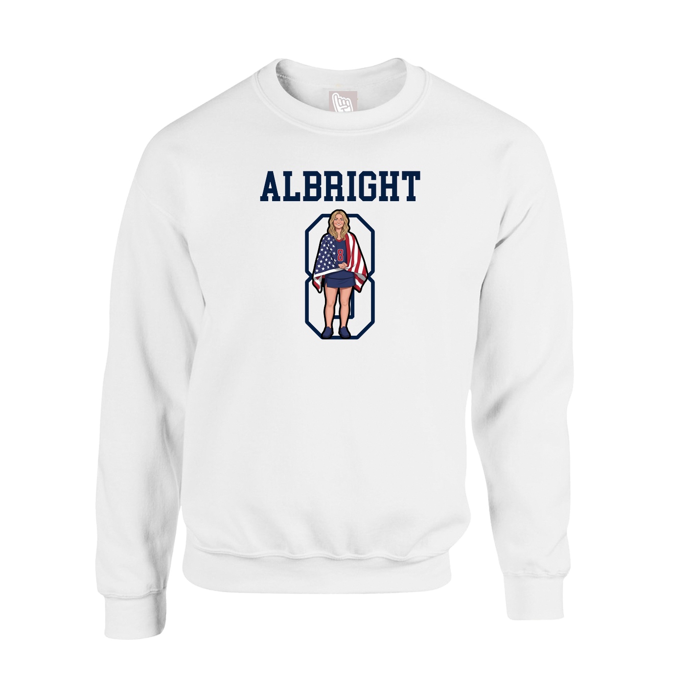 Fleece Crew — Shirsey in White