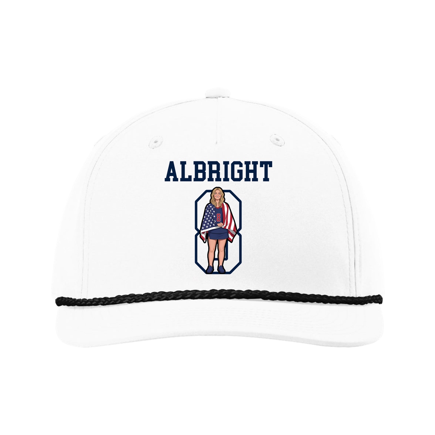 Five-Panel Classic Rope Cap — Shirsey in White