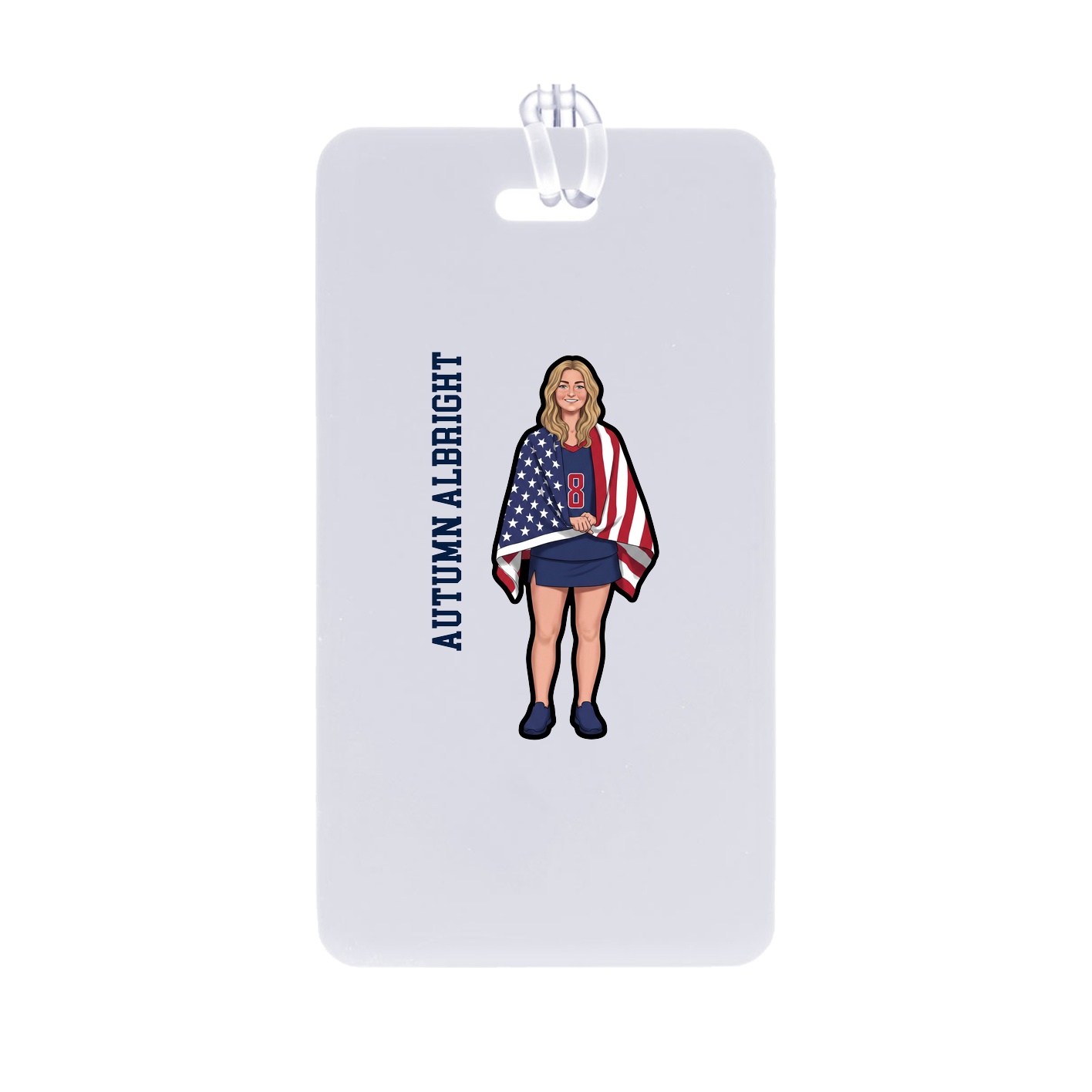 Bag Tag — Name Vertical in Classic
