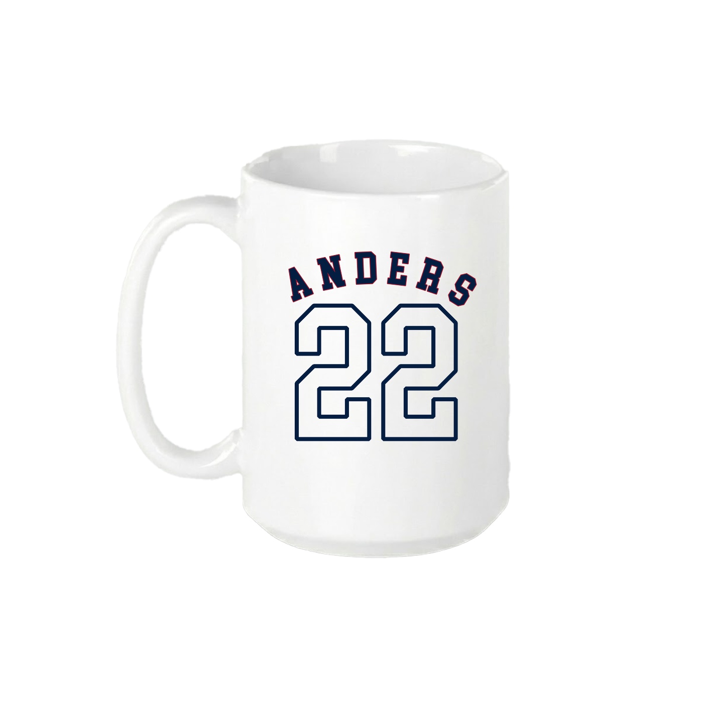 15oz Coffee Mug — Shirsey Arch in White