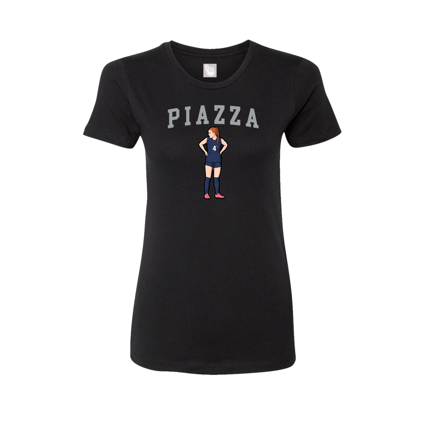 Fitted Women's Tee — Shirsey in Black
