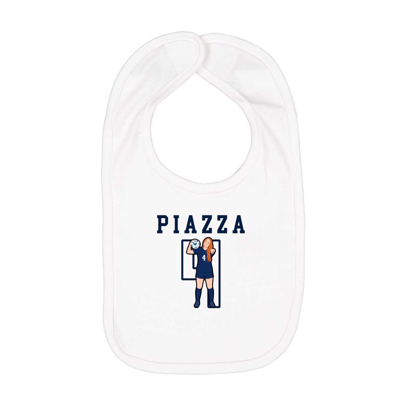 Infant Bib — Shirsey in White