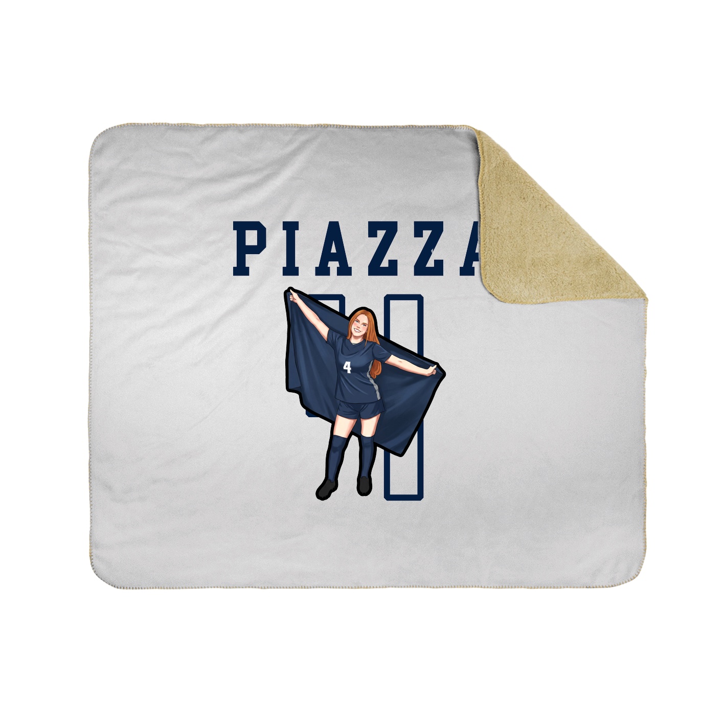 Throw Blanket — Shirsey in White