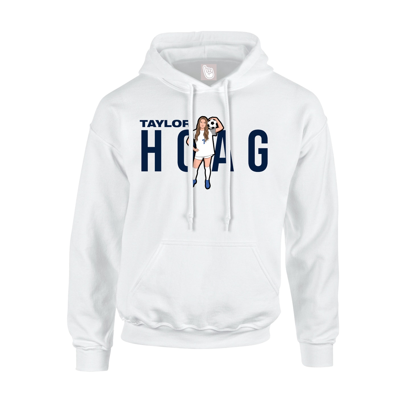 Hoodie — Player Name in White