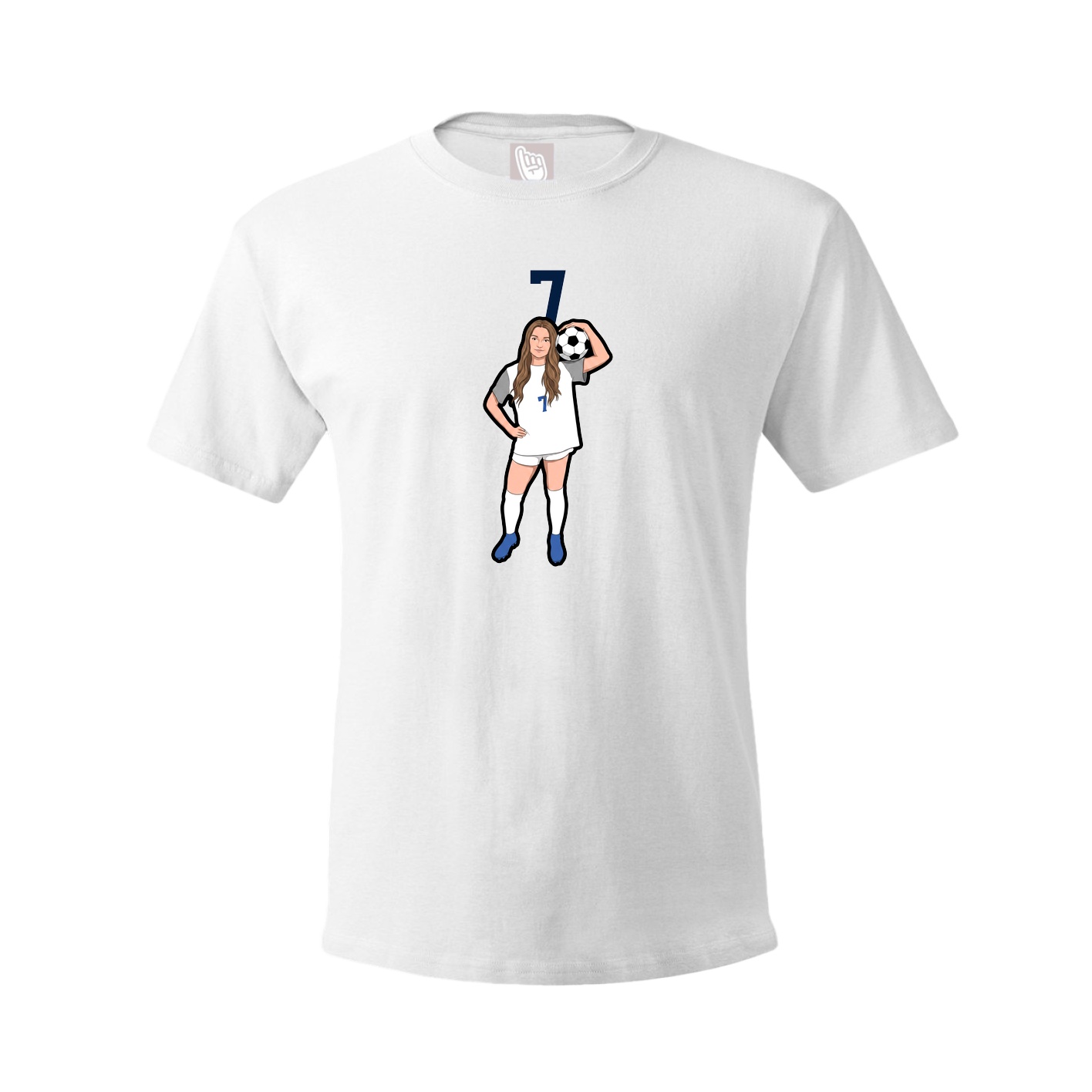 Tee — Number Top in White
