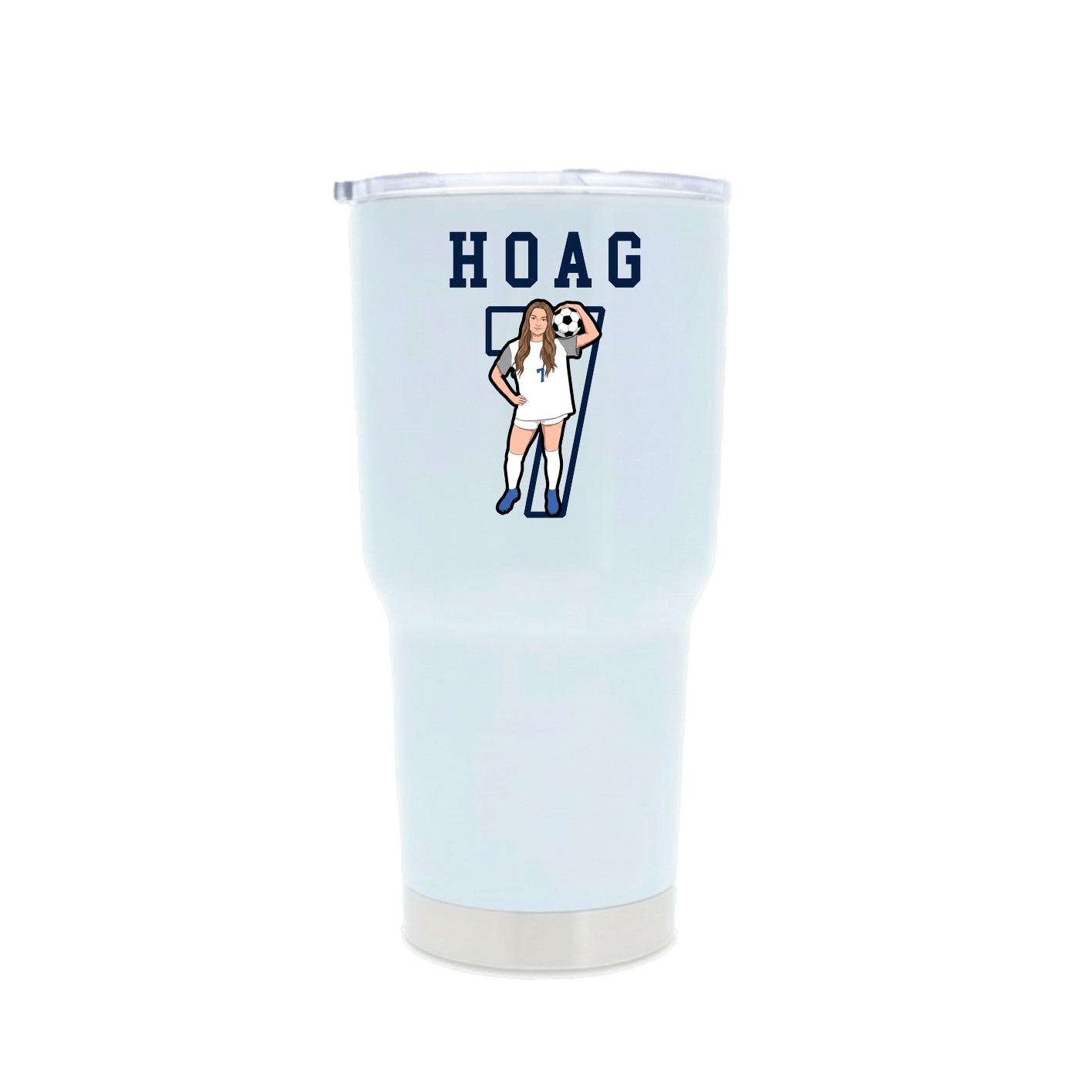 30oz Stainless Steel Tumbler — Shirsey in White