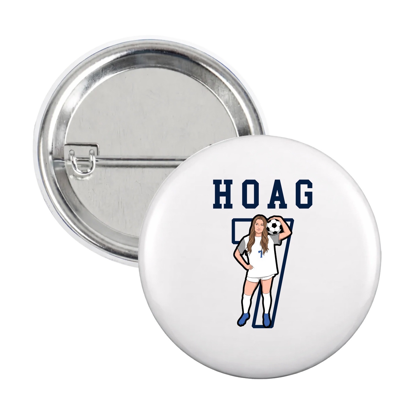 Game Day Button — Shirsey in White