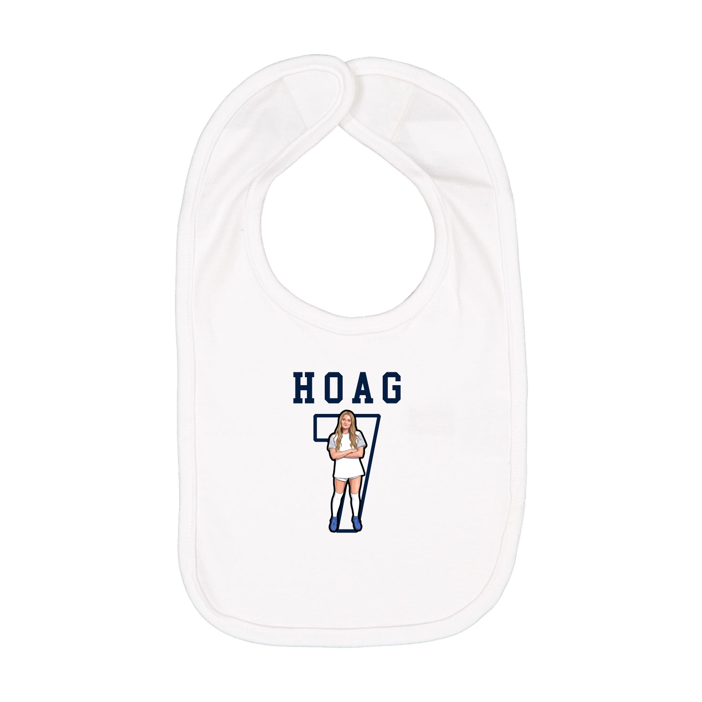 Infant Bib — Shirsey in White
