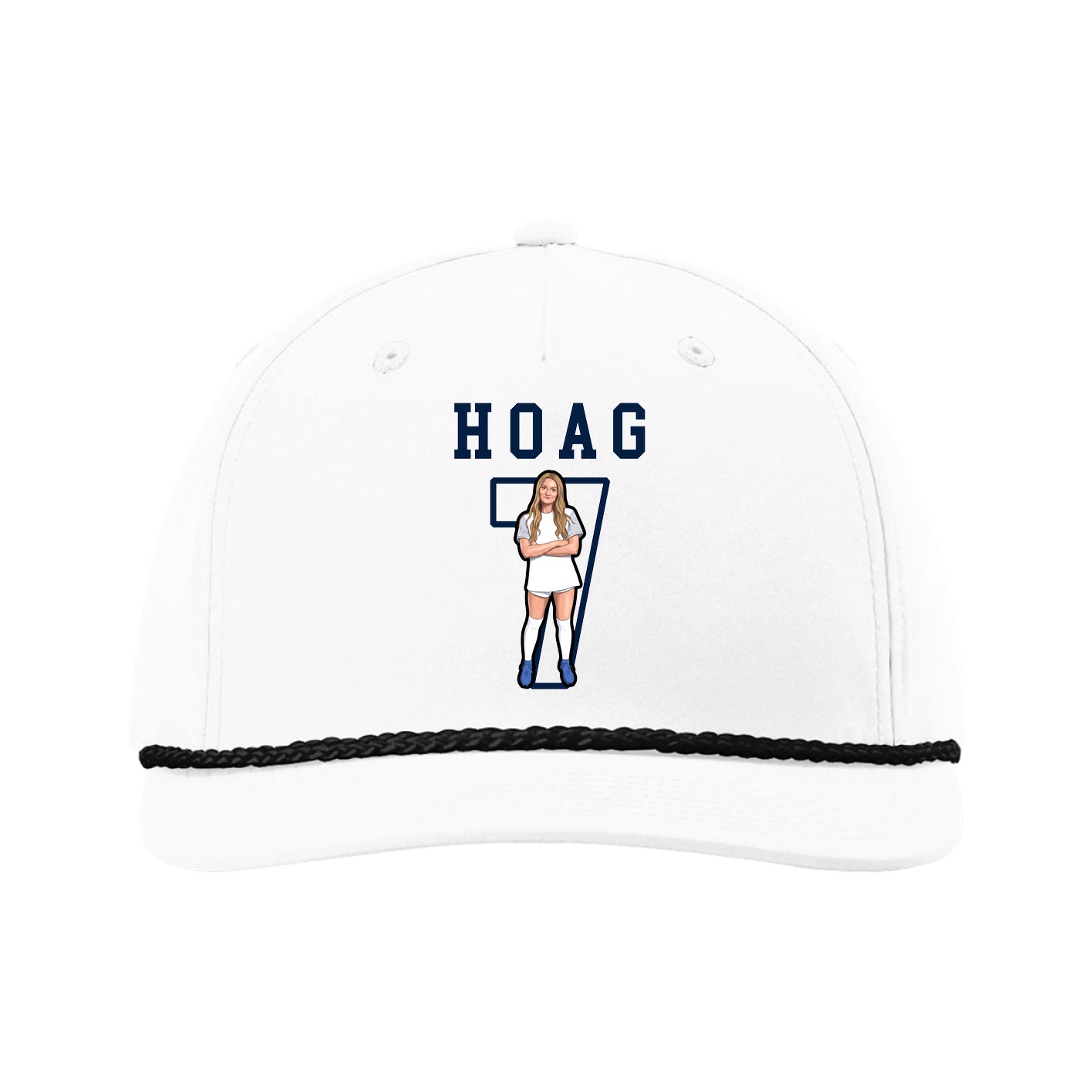 Five-Panel Classic Rope Cap — Shirsey in White