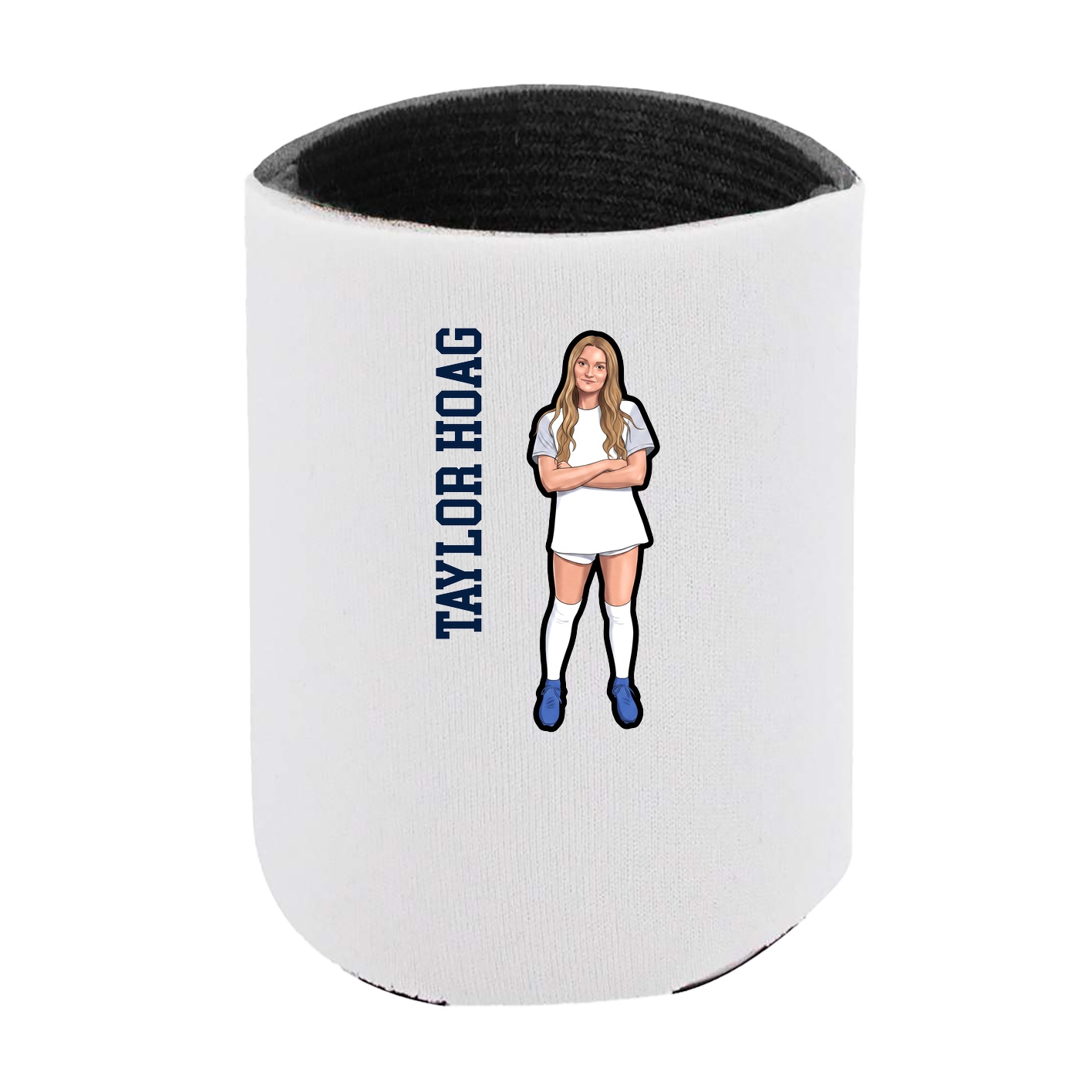 Can Holder — Name Vertical in White