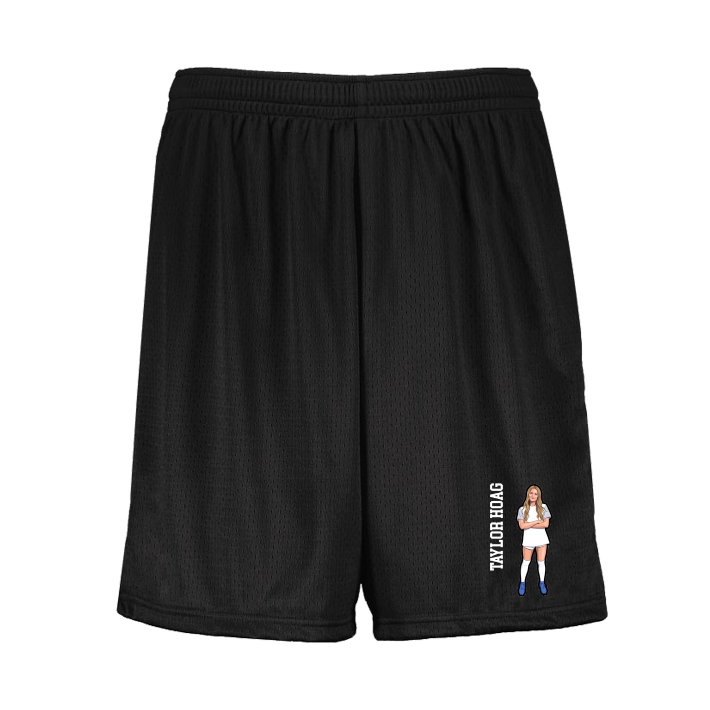 Shorts — Name Vertical in Black