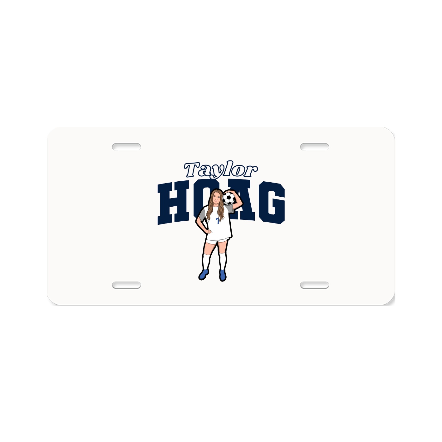 License Plate — Name Arch in Classic