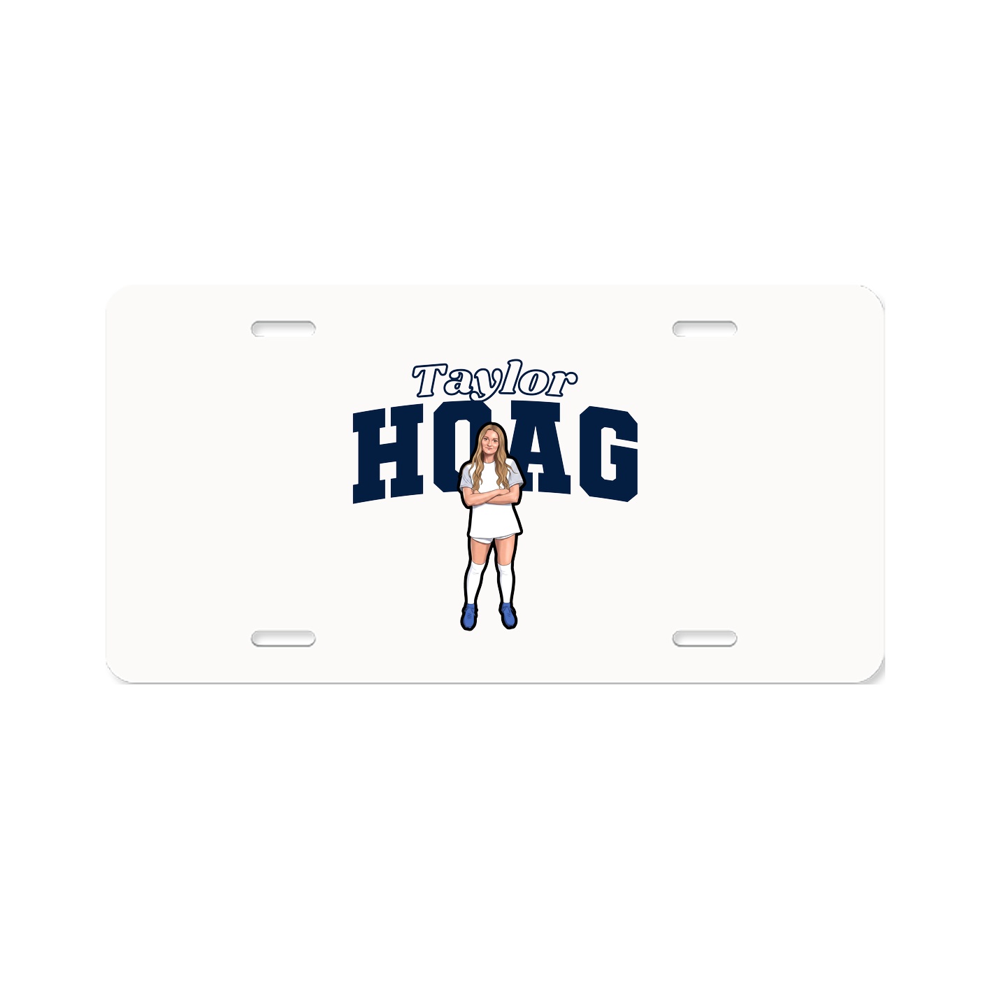 License Plate — Name Arch in Classic