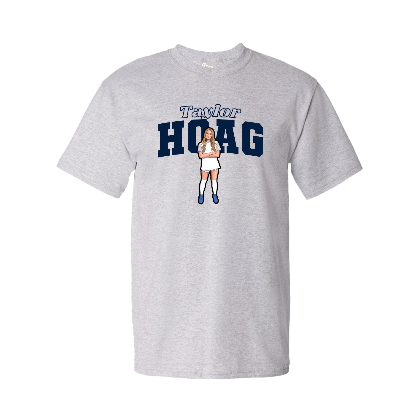 Tee — Name Arch in Grey
