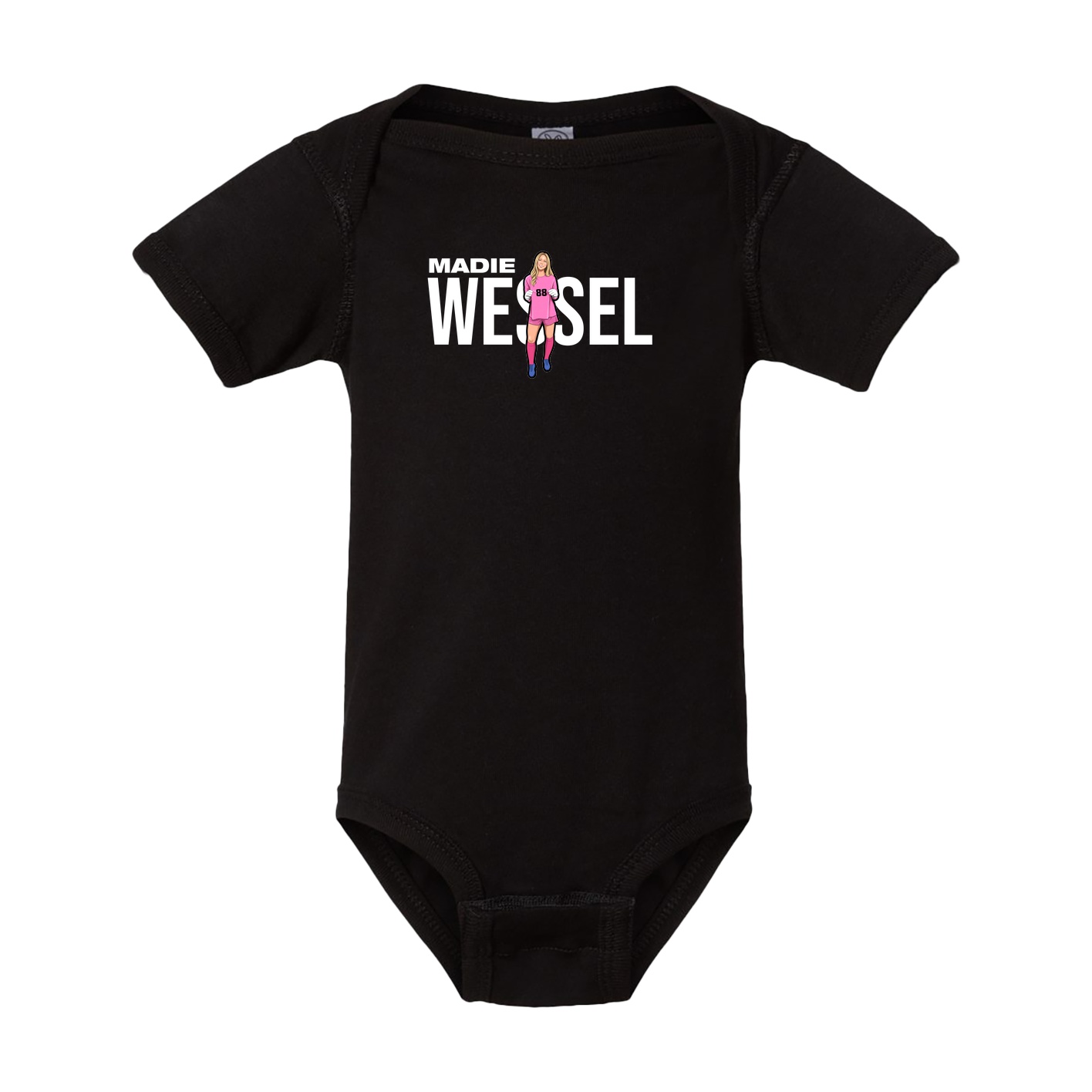 Baby Onesie — Player Name in Black