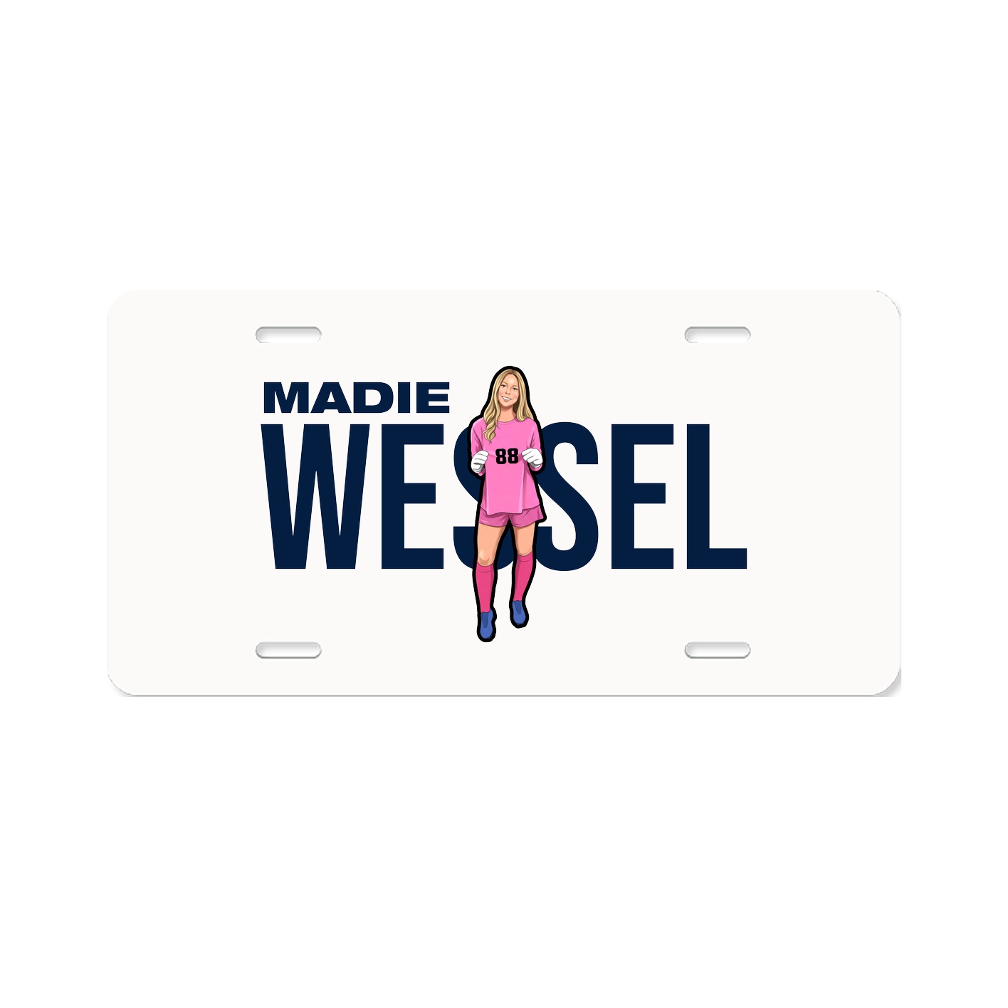 License Plate — Player Name in Classic