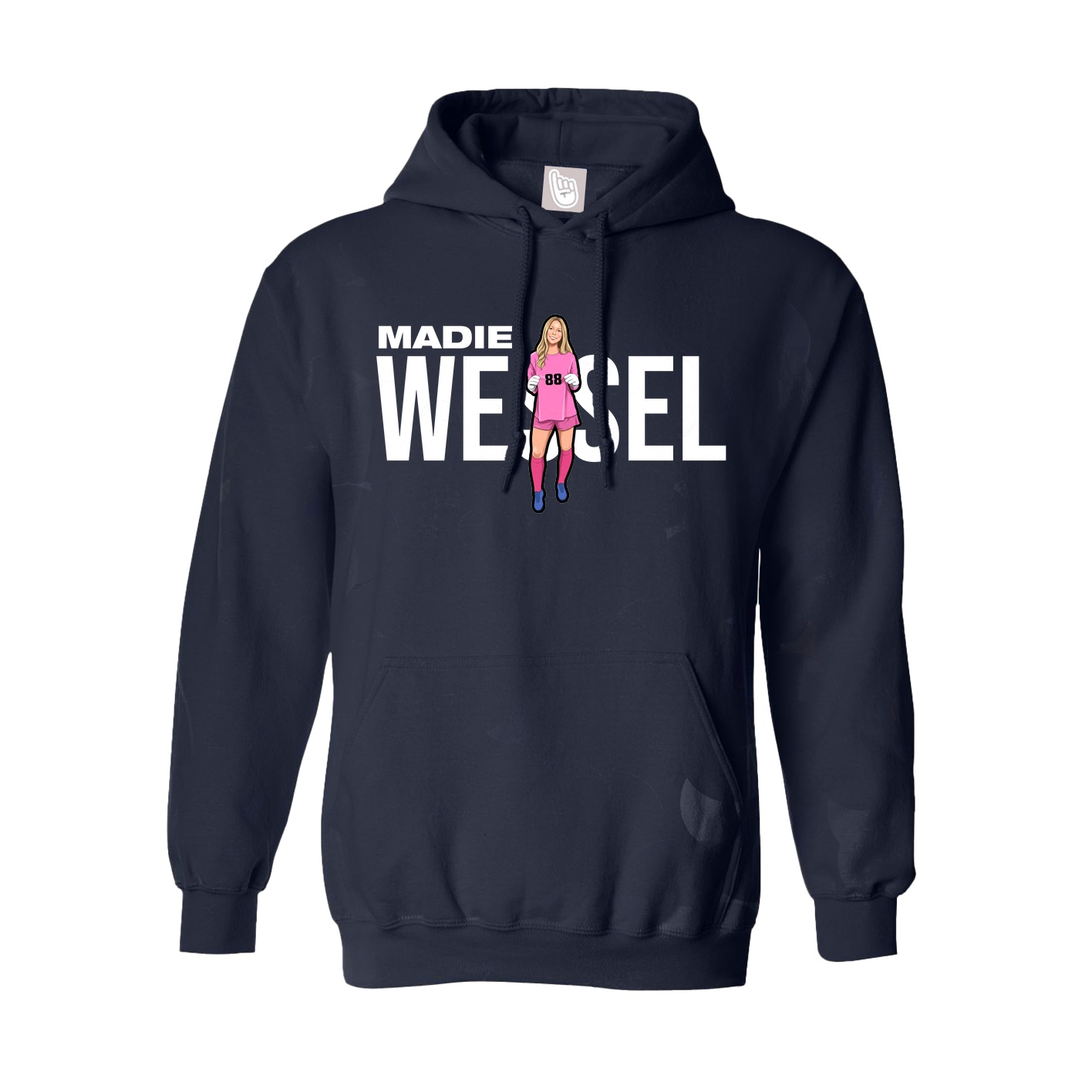 Hoodie — Player Name in Navy