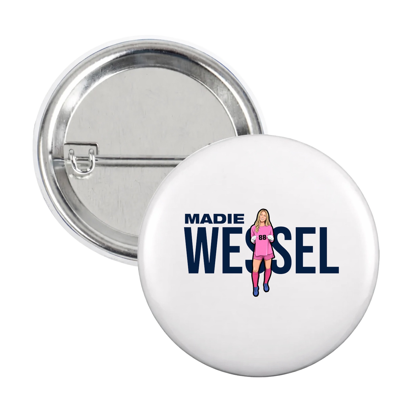 Game Day Button — Player Name in White
