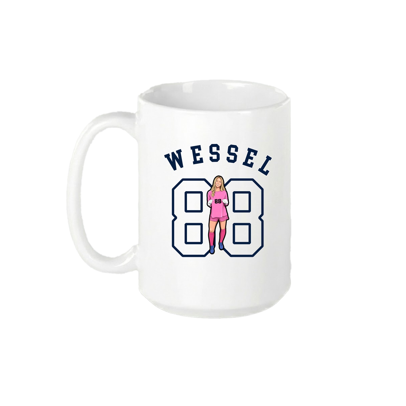 15oz Coffee Mug — Shirsey Arch in White