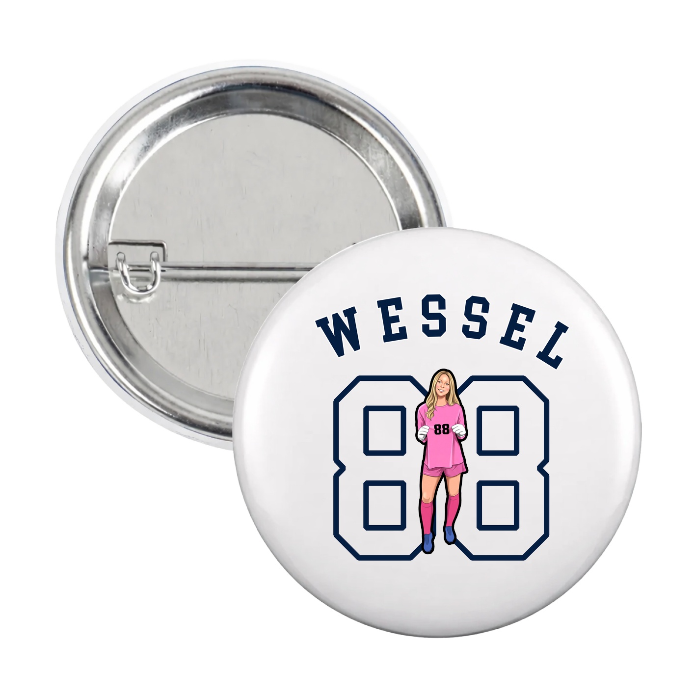 Game Day Button — Shirsey Arch in White