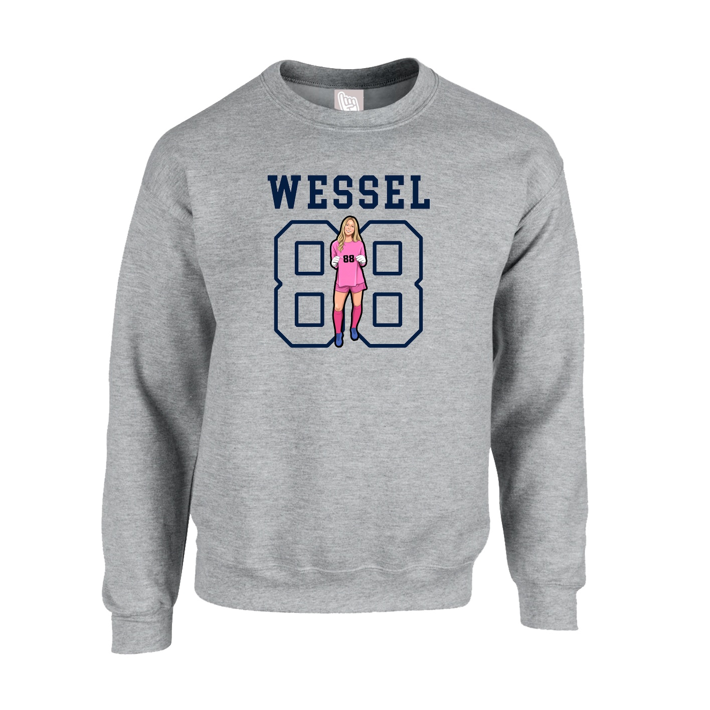 Fleece Crew — Shirsey in Grey