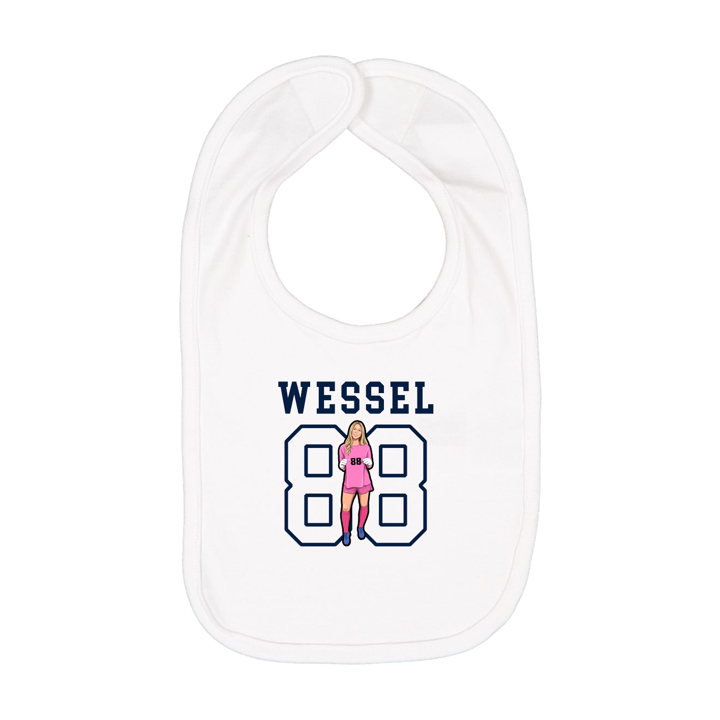 Infant Bib — Shirsey in White
