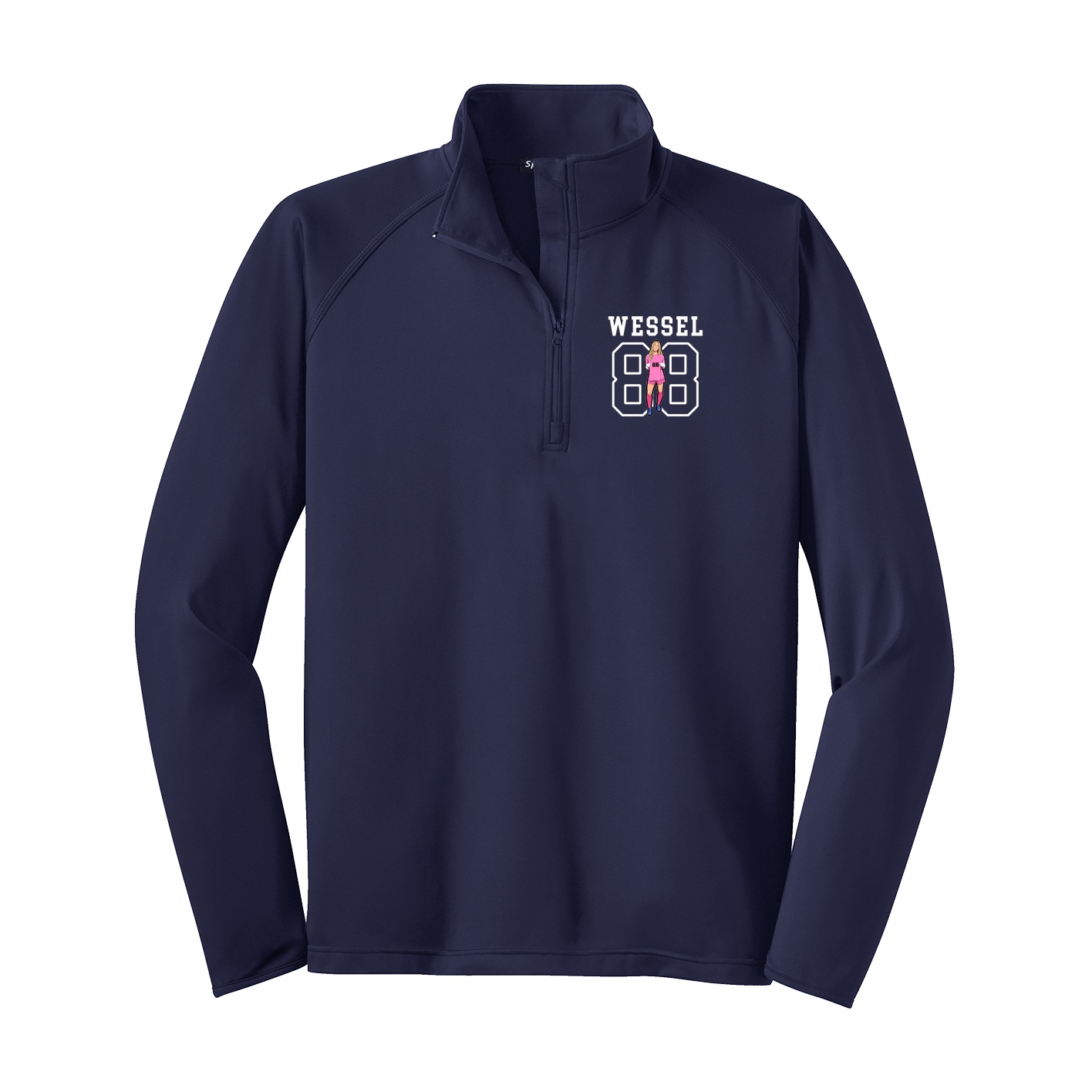 Q-Zip Pullover — Shirsey in Navy