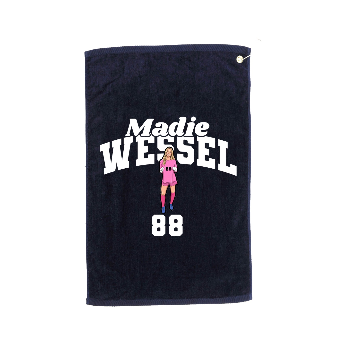 Golf Towel — Signature Arch in Navy
